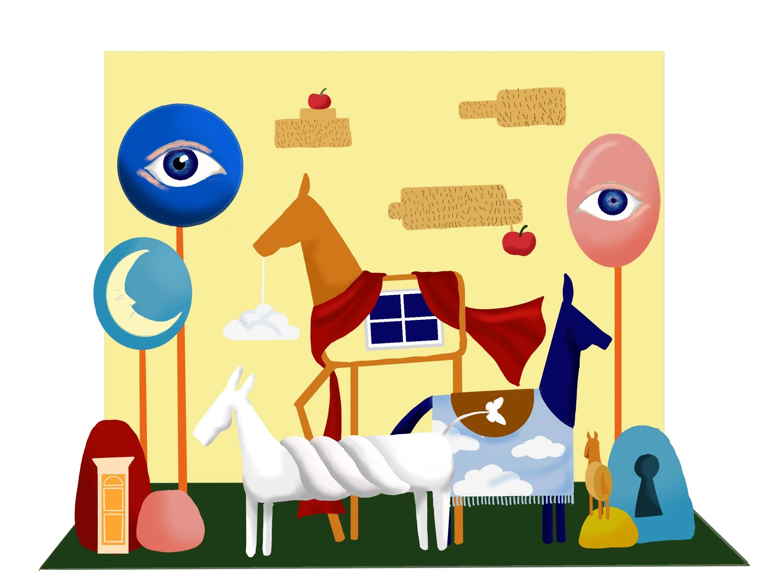 Hermès Surrealism Forest Window Design | Cynthia Mak Studio