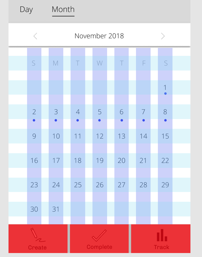 Layout grids were used to organize content and create a pleasant viewing experience.