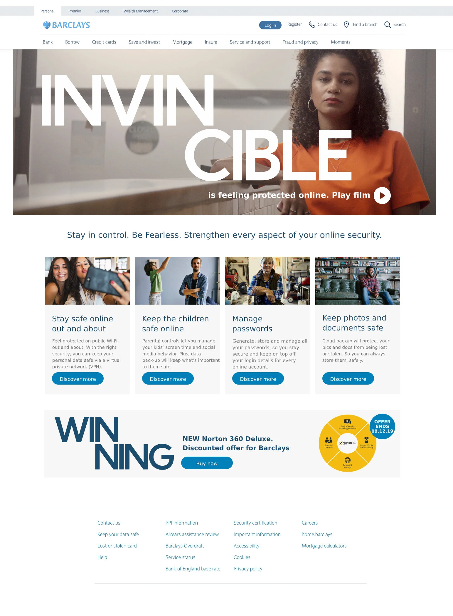  Online - Landing page 