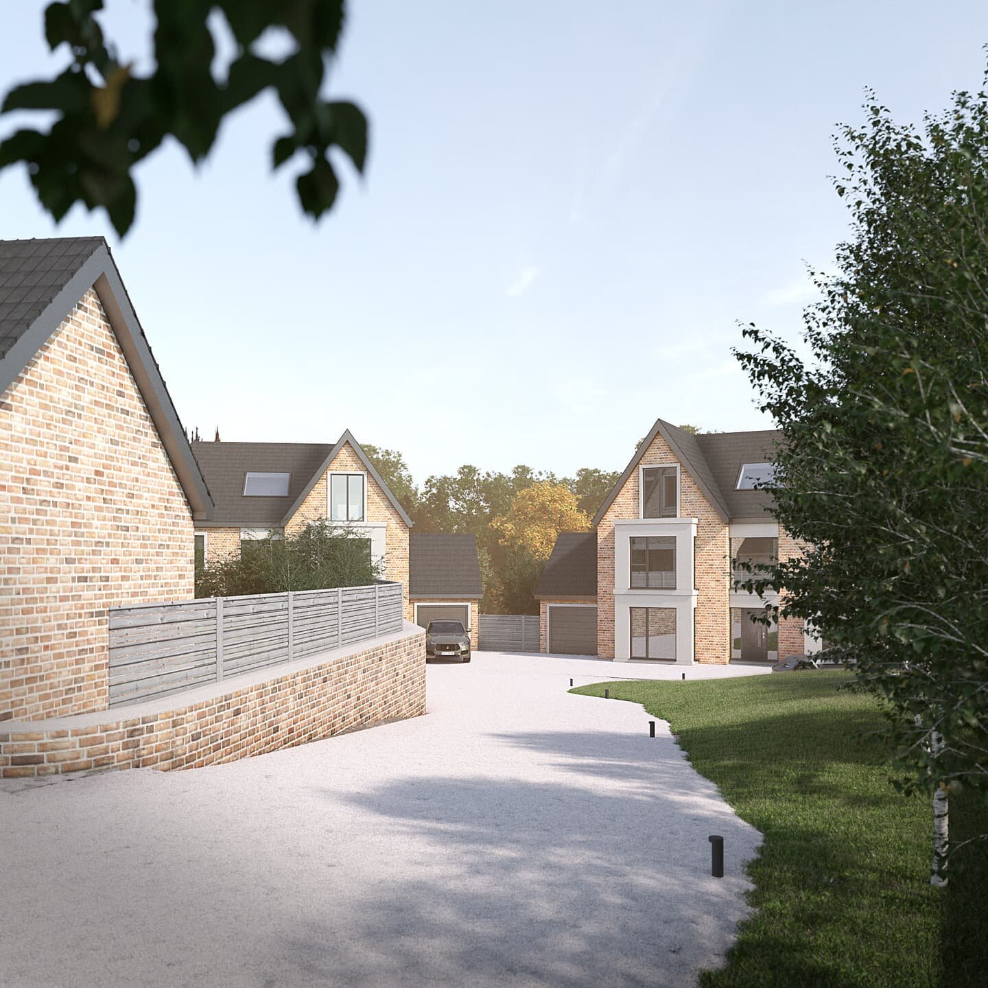 The topography of this site was both a challenge and an opportunity. From the street in Lower Kingswood the rear houses of this development are barely visible. Planning has been submitted 🤞 for a positive decision.

#whitemanarchitects #kingswood #l