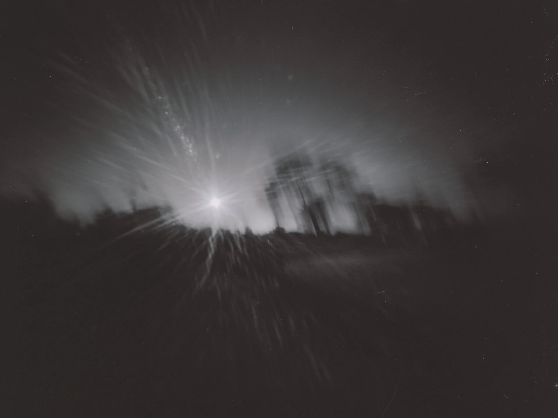 "20 Minutes at 970mph" 2016. Archival Pigment Print from 4x5" IR Film. 17x22"