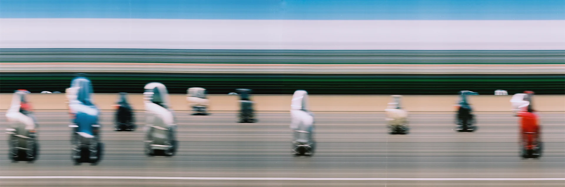 "H1 East at 6th Ave." 2014. Archival Pigment Print from 120mm Film. 17x22"