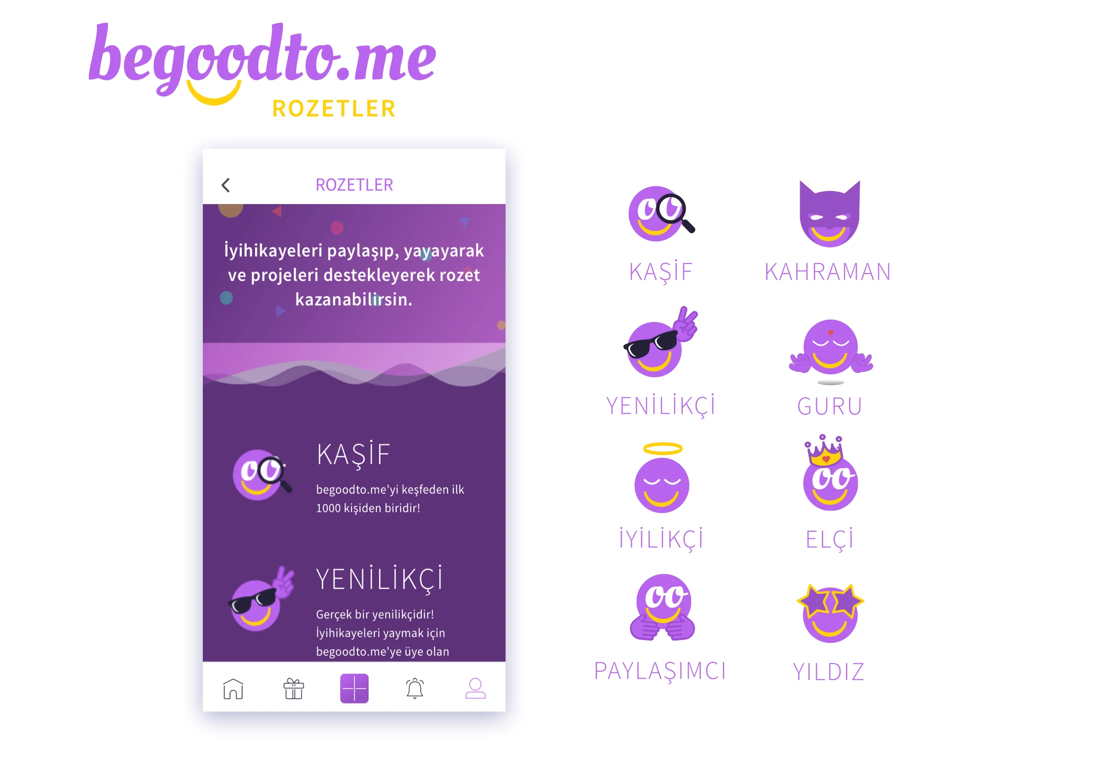 Badge Designs for begoodto.me