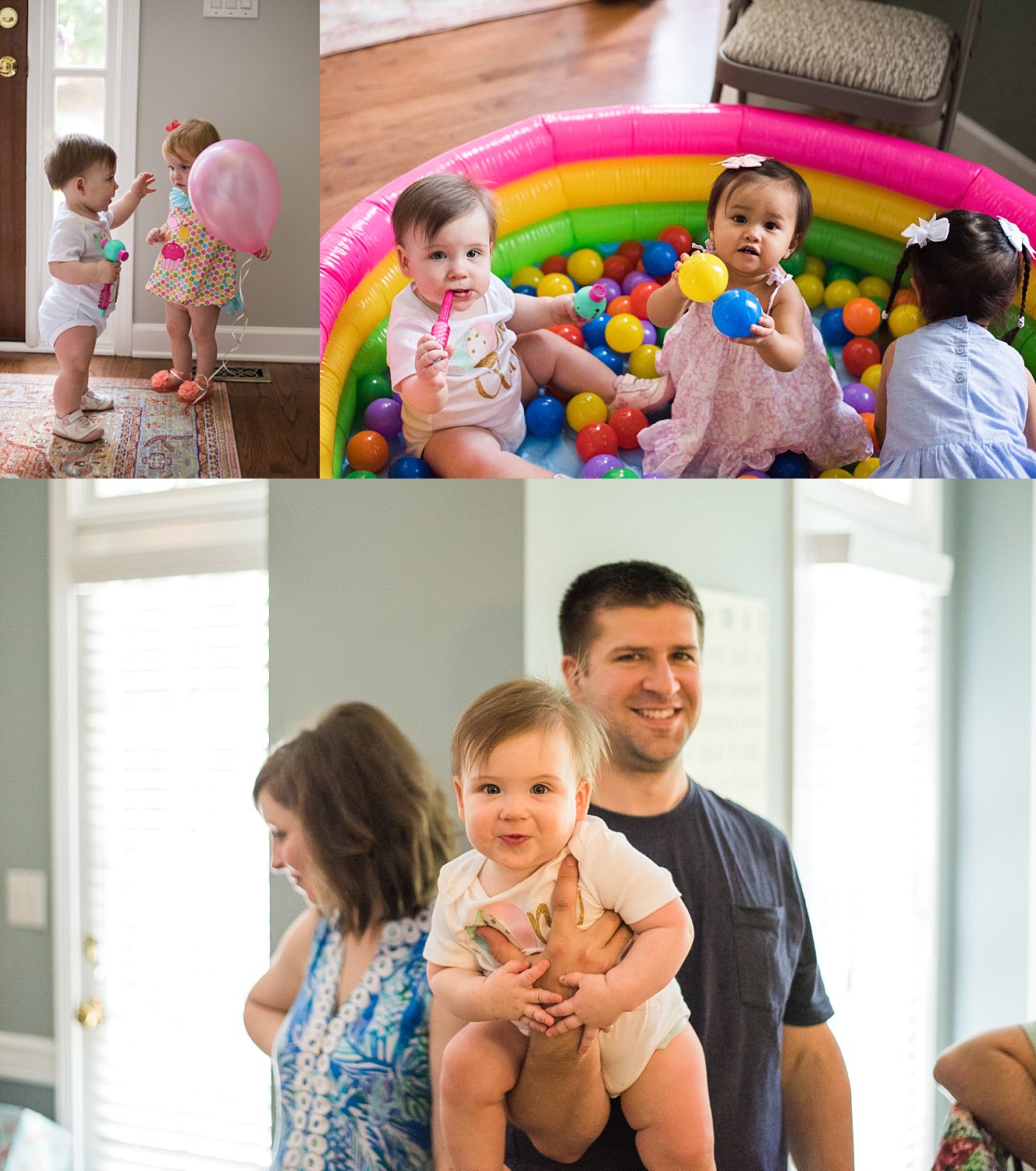 first birthday party kids and dad