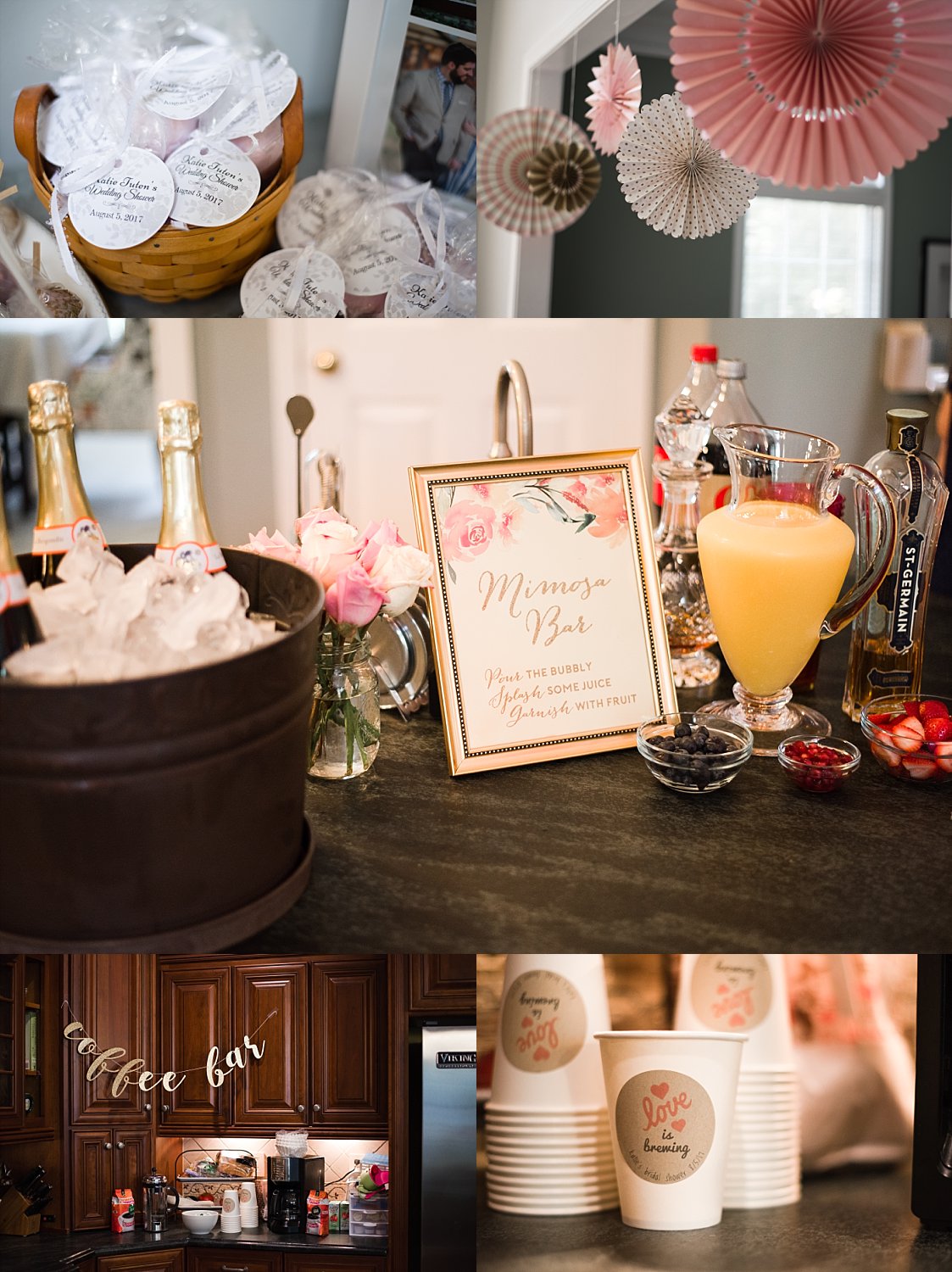 brunch and bubbly bridal shower decor