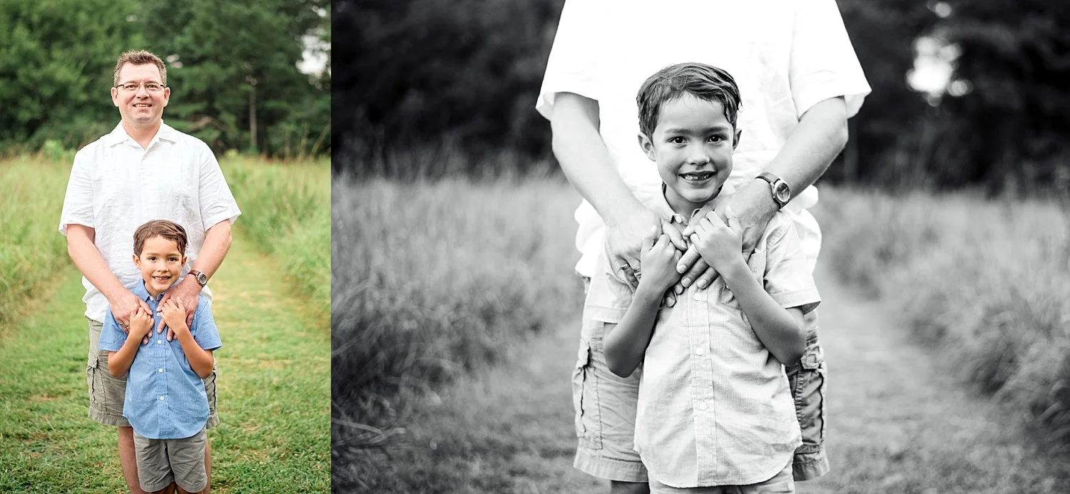 father and son images at Green Meadows Preserve