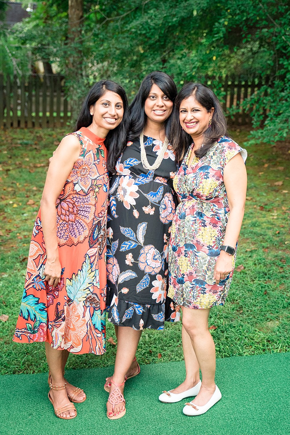 baby shower hostesses with mom to be