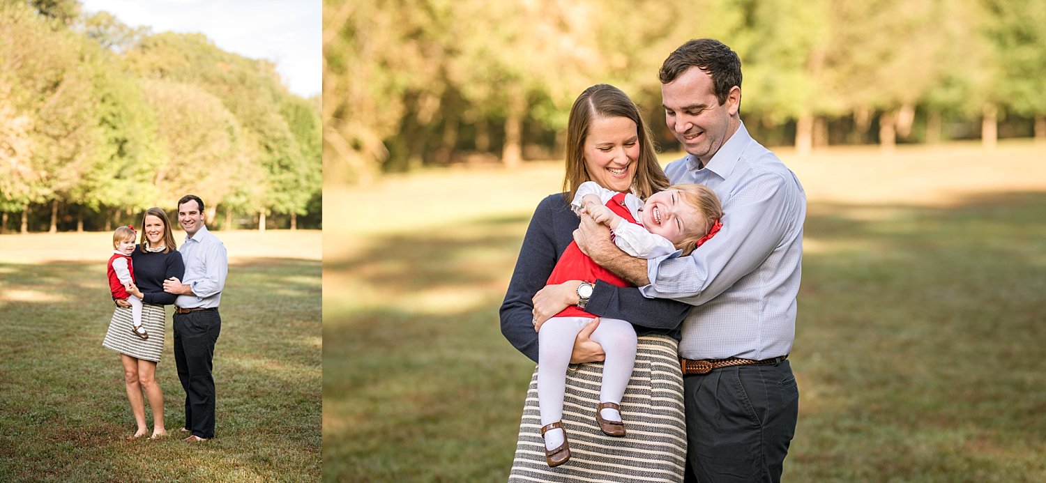 Family of 3 photos at Tanyard Creek Park Atlanta