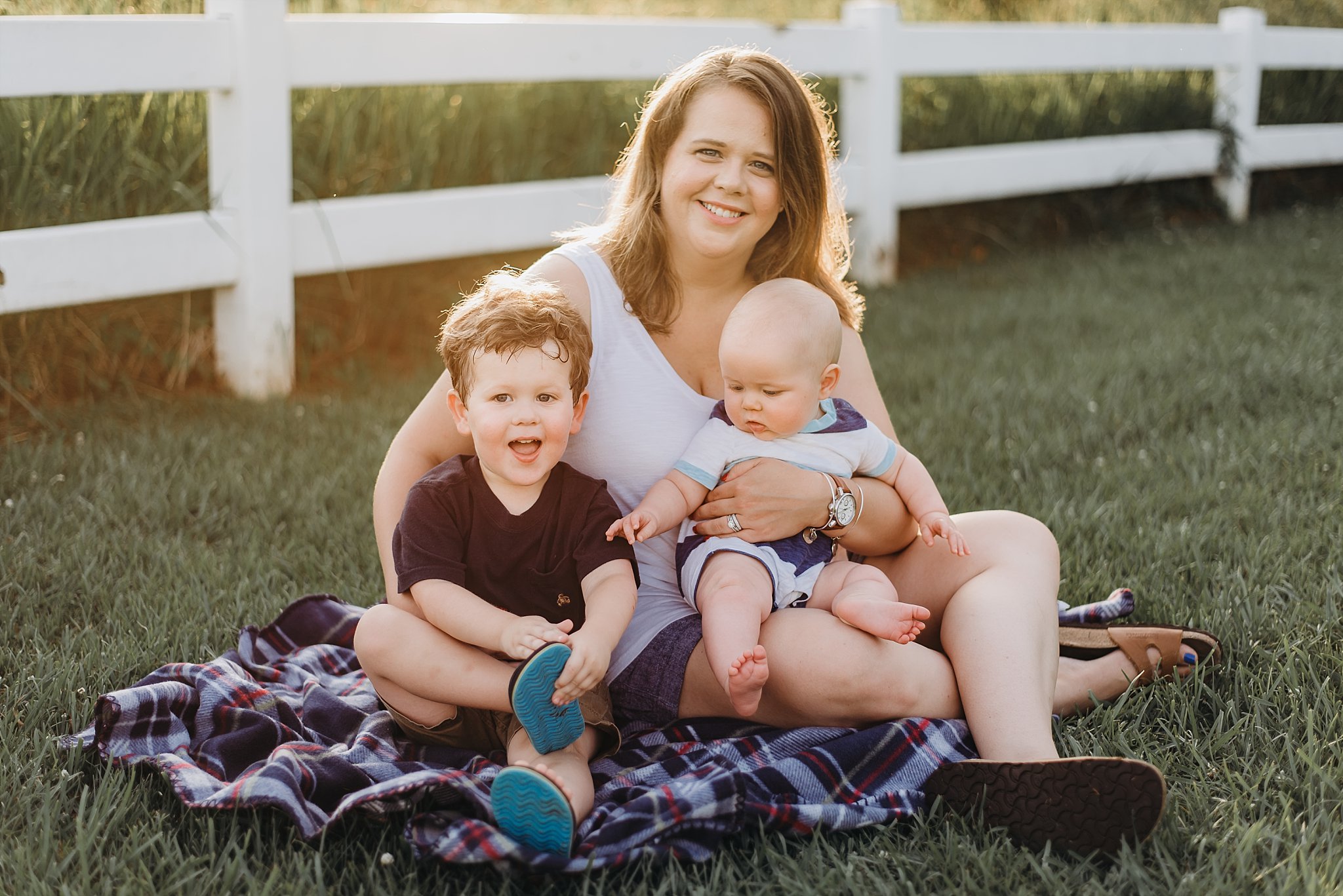 mom and 2 sons Lake Acworth Cauble Park