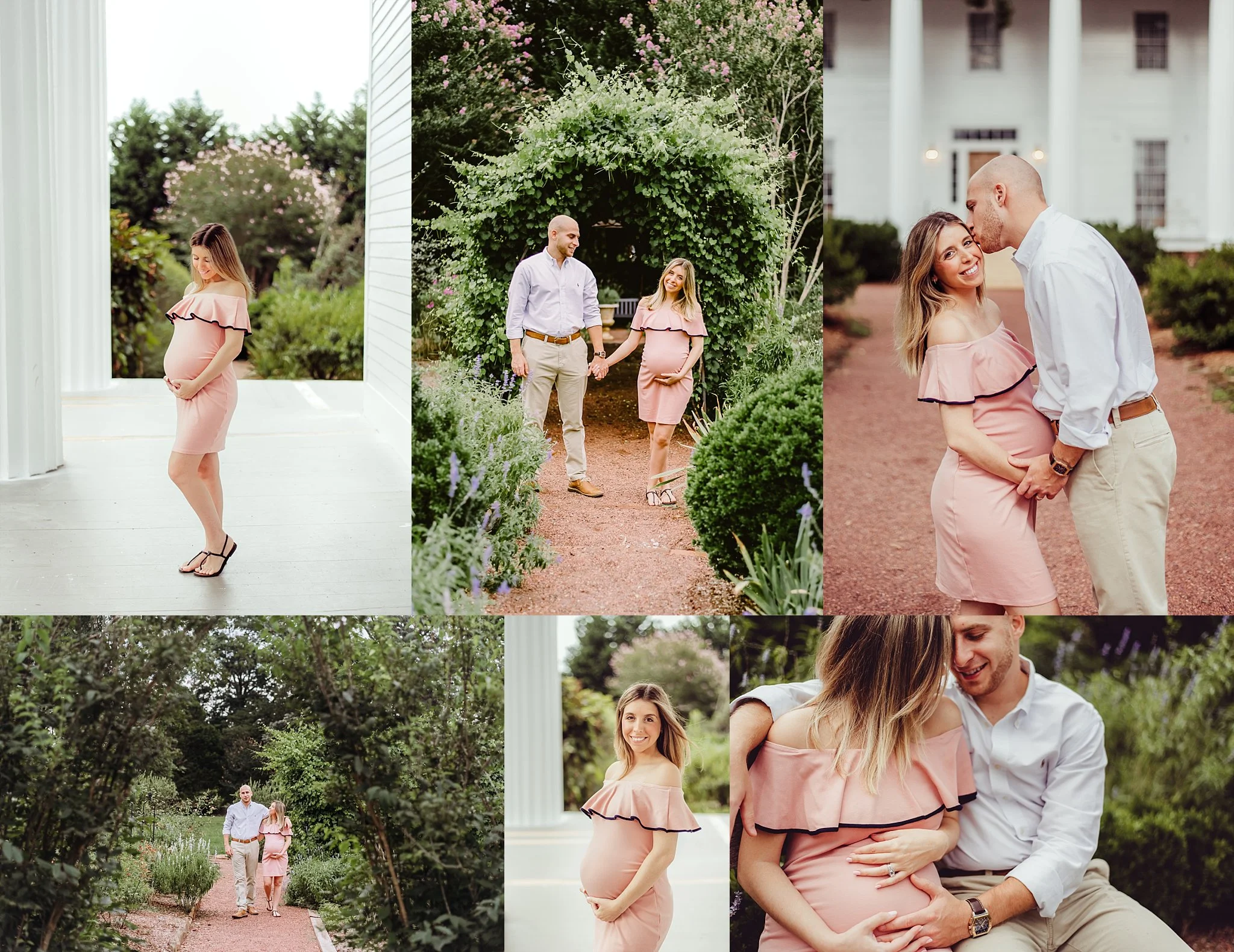 Maternity photo shoot at Barrington Hall in Historic Downtown Roswell, GA
