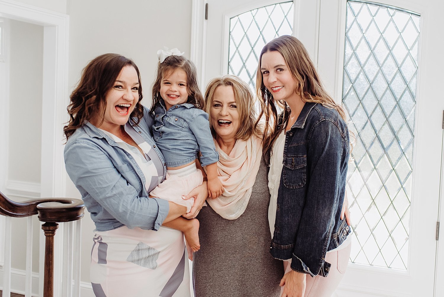 family photo of girls