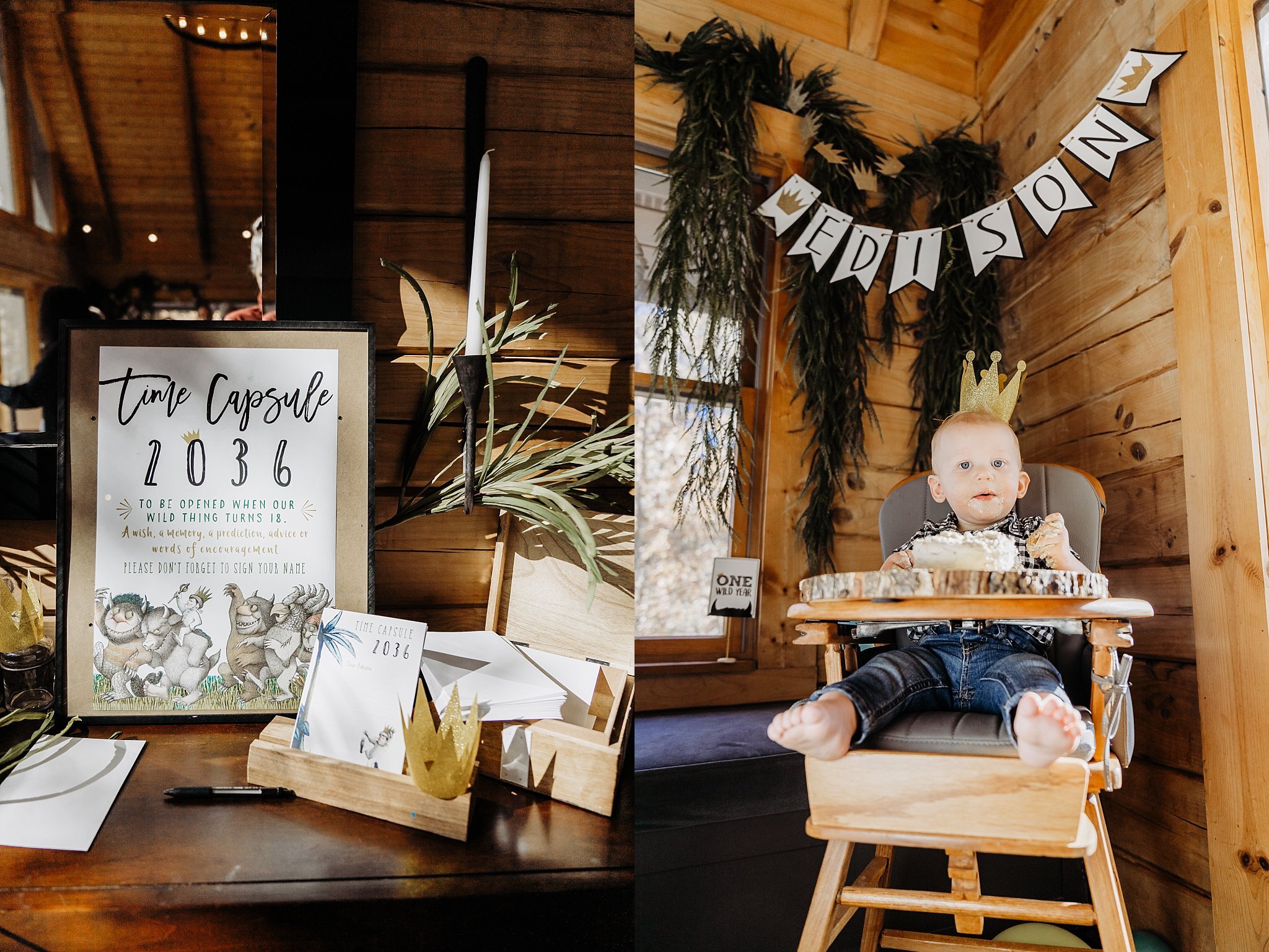 Where the Wild Things Are themed birthday party for one year old boy