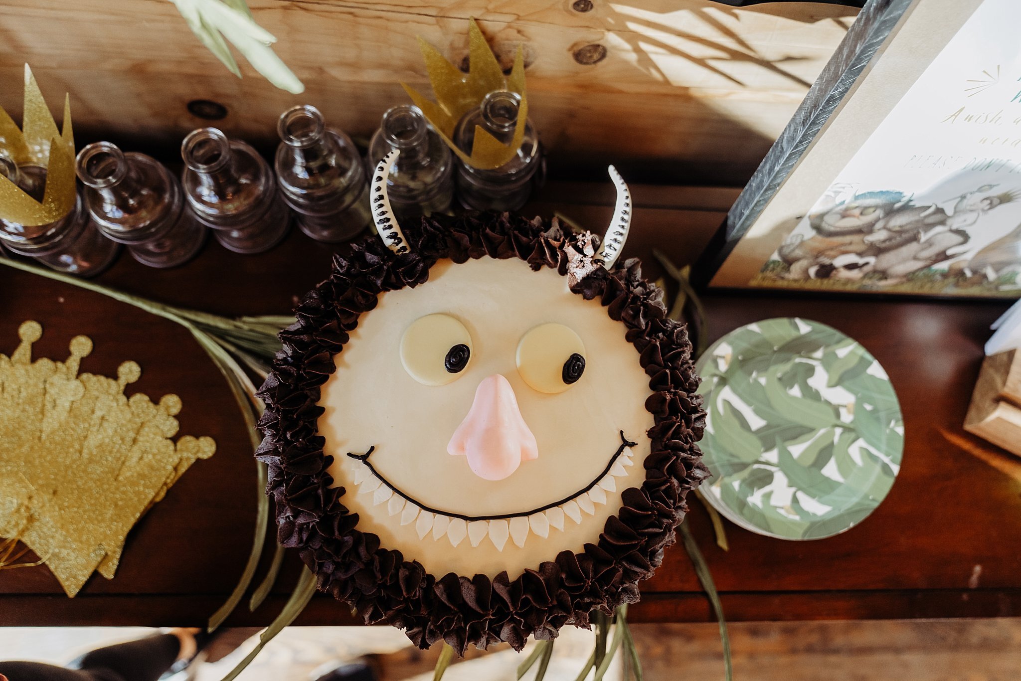 Where the Wild Things Are themed birthday party cake