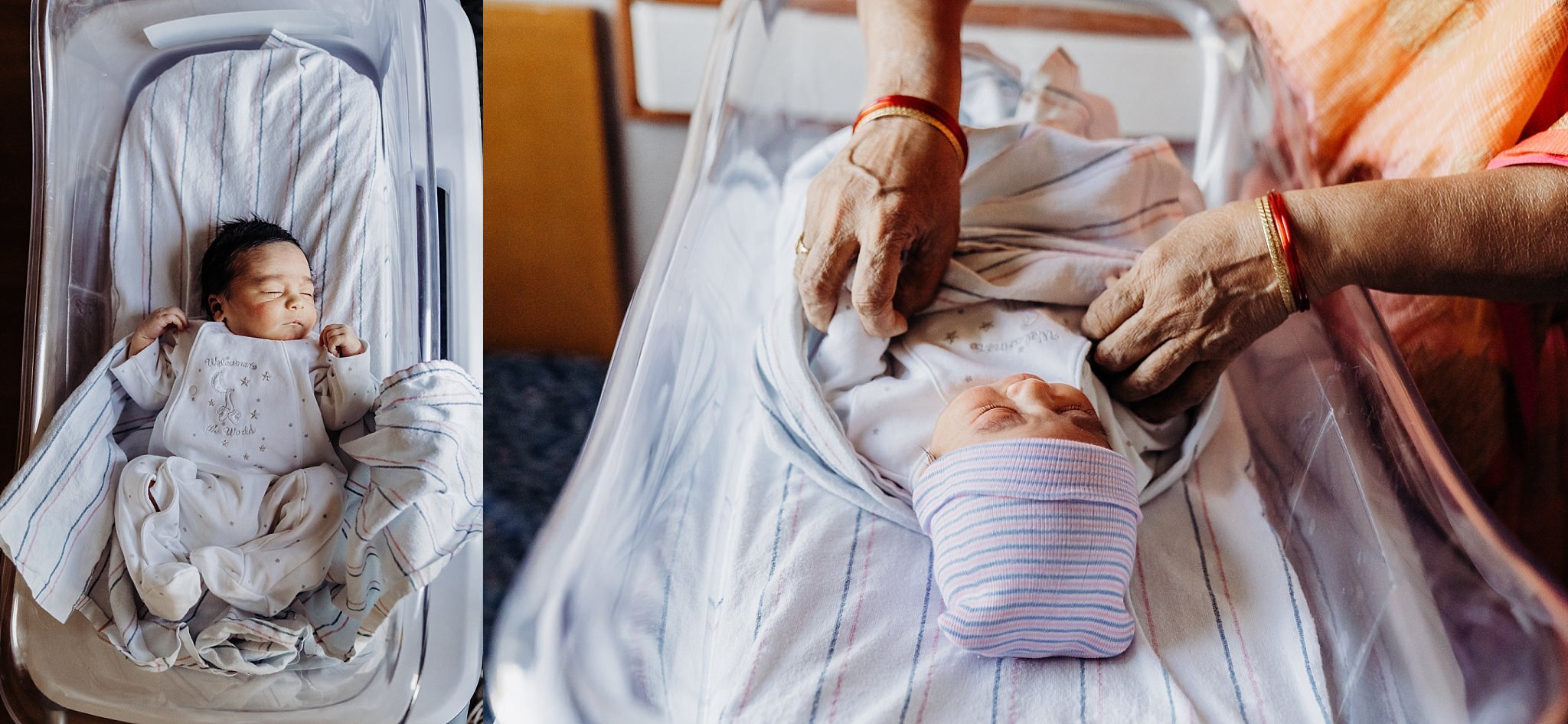 Baby in bassinet at Northside Hospital Atlanta | Atlanta Fresh 48 Newborn Hopsital Photography