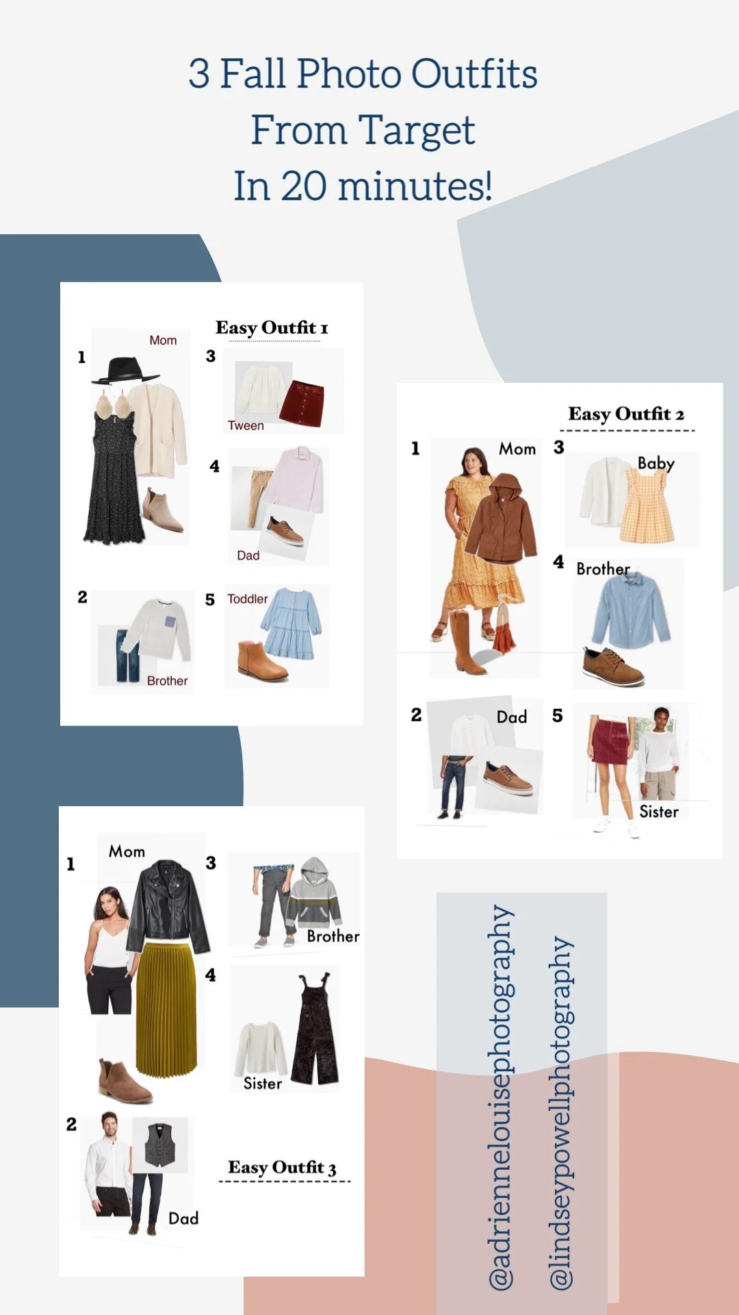 Family Photo Outfits from Target by Atlanta Family Photographers