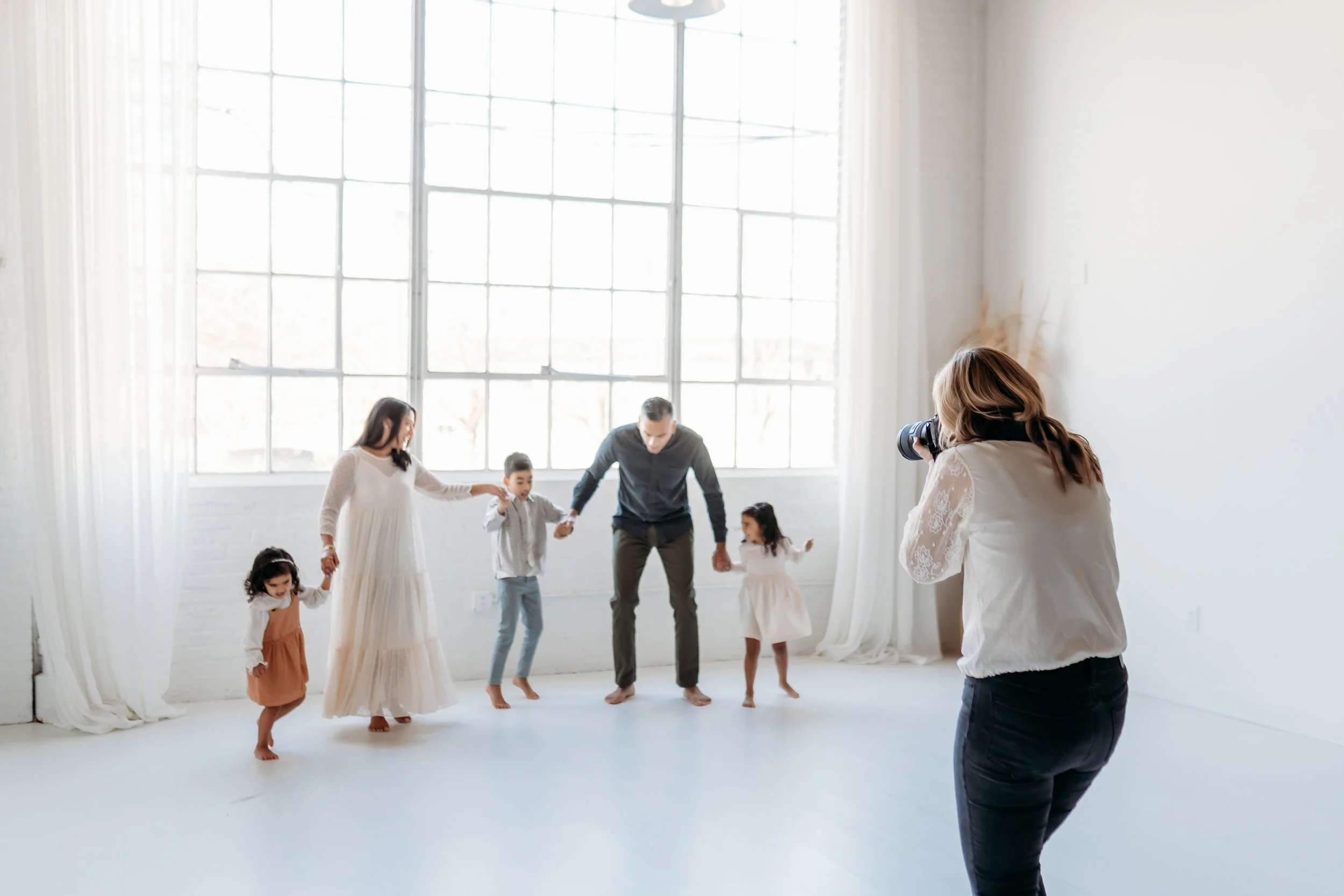 BTS Photo content of photographer in Atanta West Midtown Studio