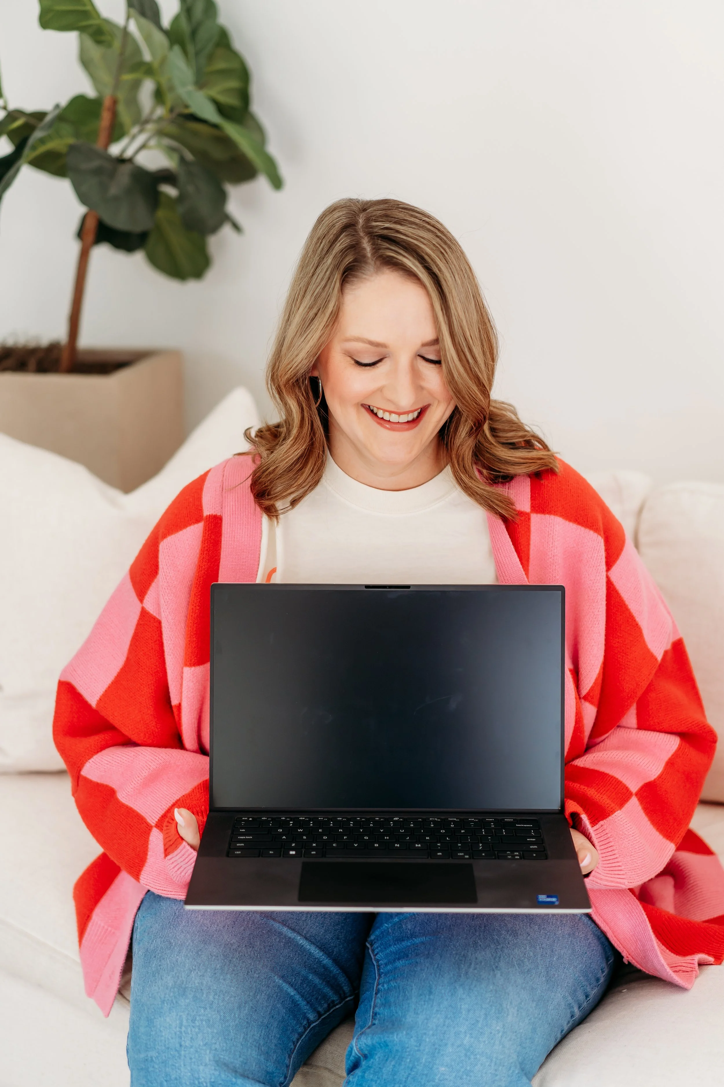web designer laptop mockup from brand photography session at White Wall Studio in Woodstock, GA