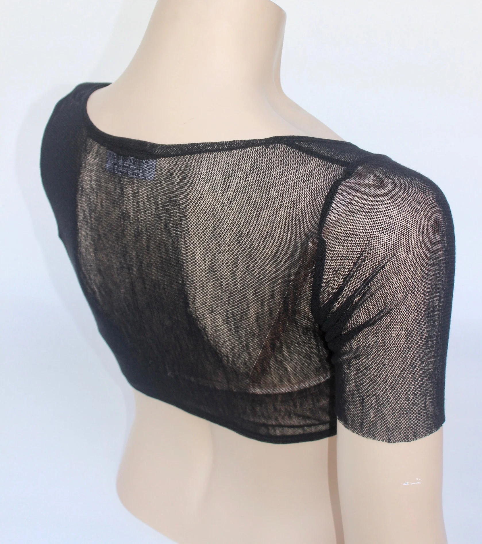 Black SS Mesh low u back