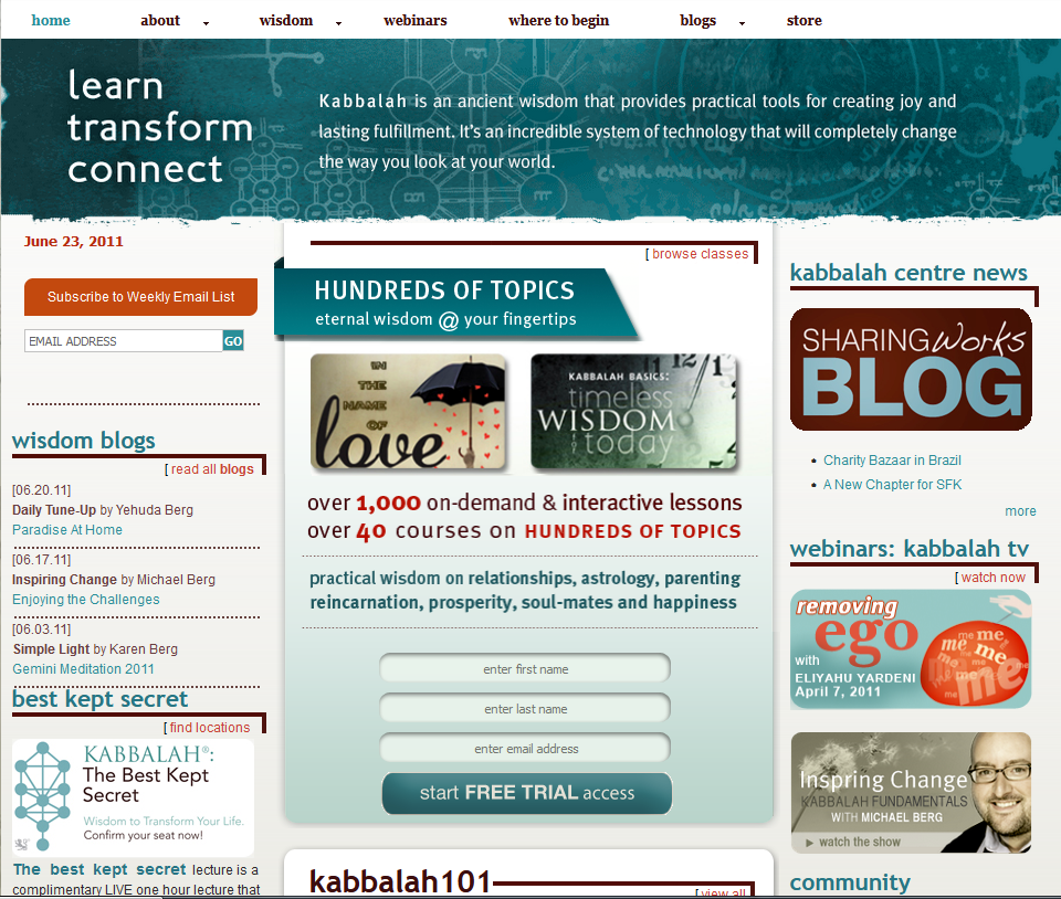 Kabbalah transformação .com 1998-2021