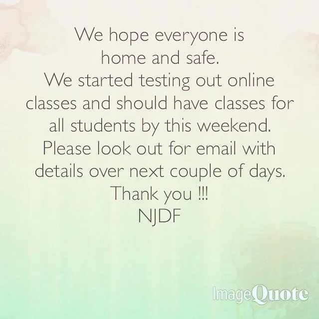 Hey guys !! We are back...I thank everyone for their patience, as we have all been adjusting to this new reality.
Please stay tuned for news regarding our online options.
Thank you !