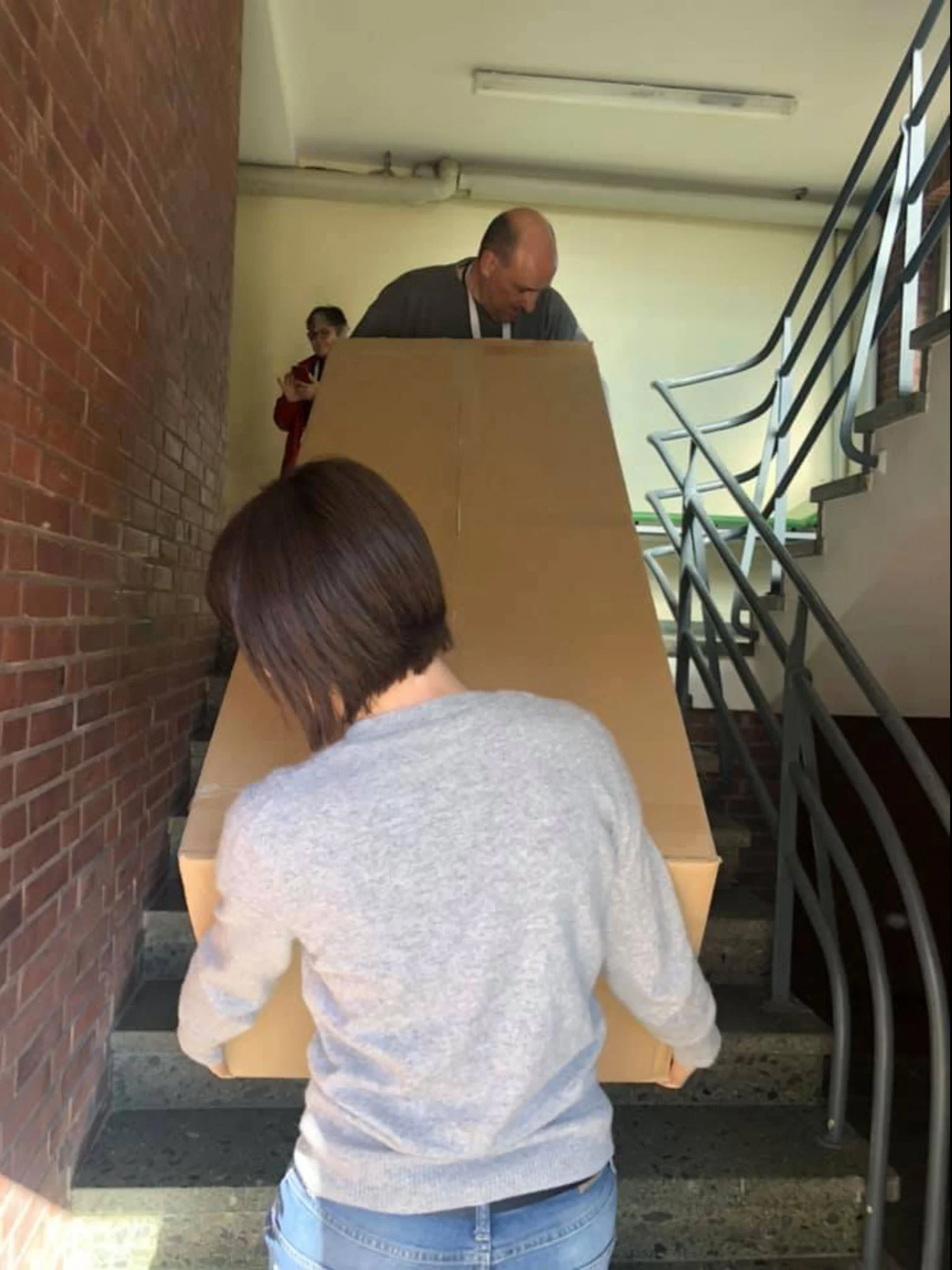 The gym had a LOT of stairs.