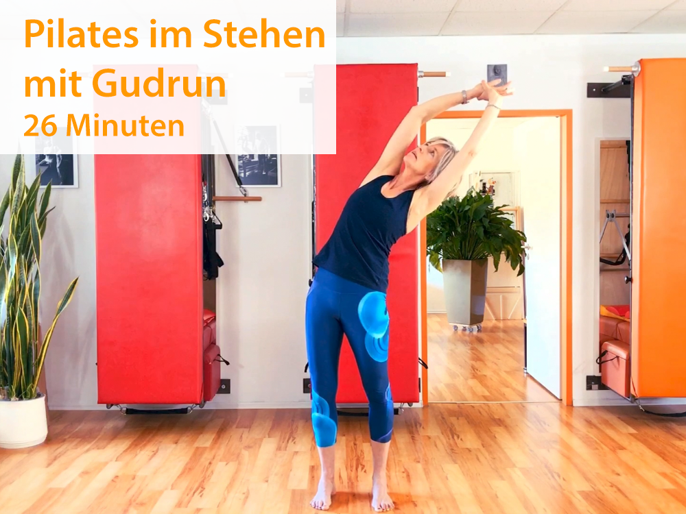 1. Pilates im Stehen - Gudrun (26 Minuten) - 24.3.2020Wer Gudrun kennt weiß, sie beginnt ihre Mattenstunden meist im Stehen. Hier hat sie eine ganze Übungsreihenfolge im Stehen zusammengestellt. Selbst wenn Du nicht das ganze Programm machen kannst,…
