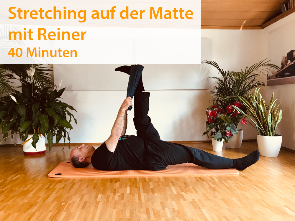 5. Pilates Stretching mit einem Handtuch - Reiner (40 Minuten) - 16.3.2020In dieser Stunde dehnen und strecken wir nach und nach den ganzen Körper mithilfe eines Handtuchs. Wir halten diese für längere Zeit, um eine tiefe und wohltuende Dehnung zu e…