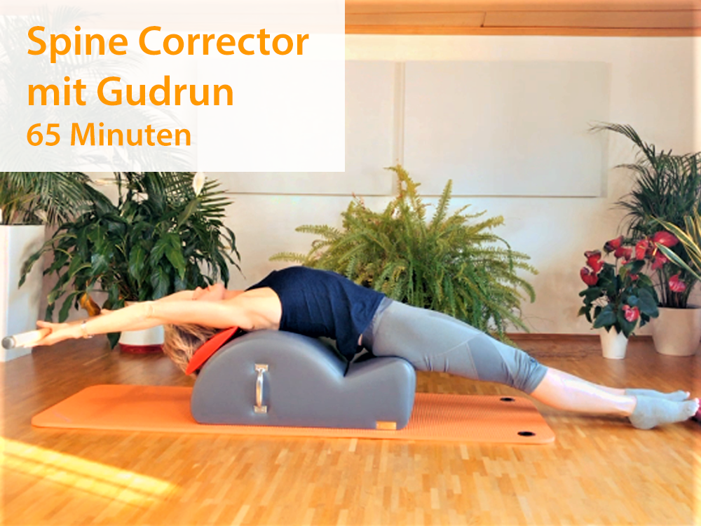 15. Pilates Spine Corrector - Gudrun (65 Minuten) - 17.3.2020Der Spine Corrector hilf uns die heute sehr verbreiteten Probleme in der Nacken und Brustwirbelsäule zu reduzieren und zu kurieren. Viele der Probleme entstehen durch die ständige Vorwärts…