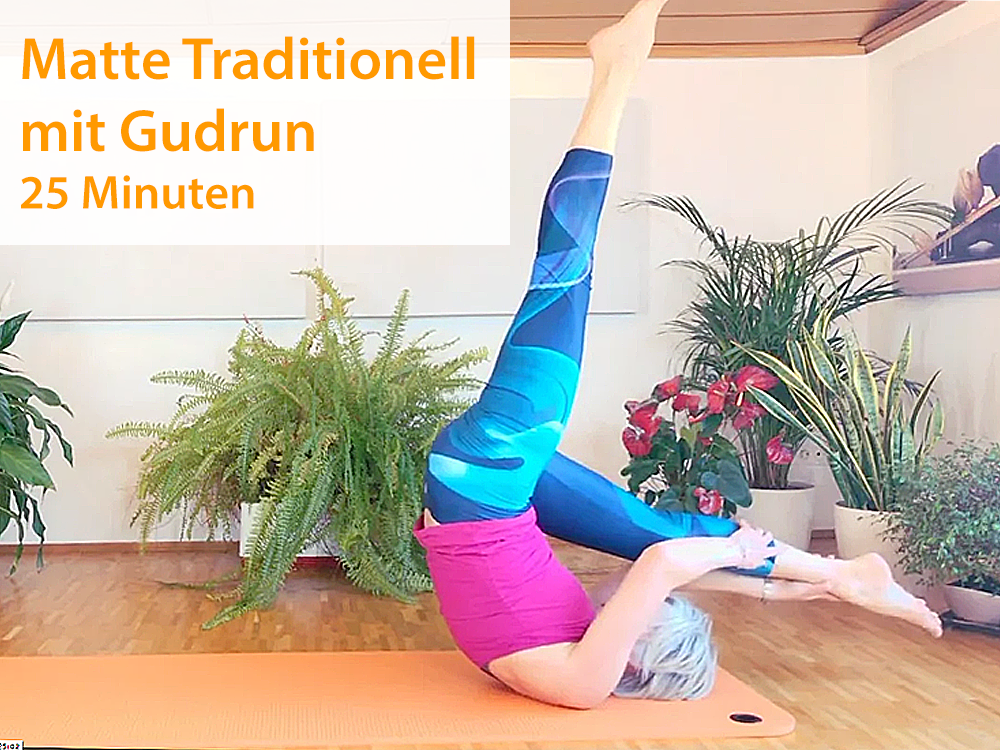 7. Pilates Matte Traditionell - Gudrun (25 Minuten) - 16.3.2020Joseph Pilates 34 Traditionelle Übungen aus "Return to Life Through Contrology". Die sogenannte Originalreihenfolge. Ganz schön herausfordernd. Vielleicht erst einmal nur ansehen und spä…