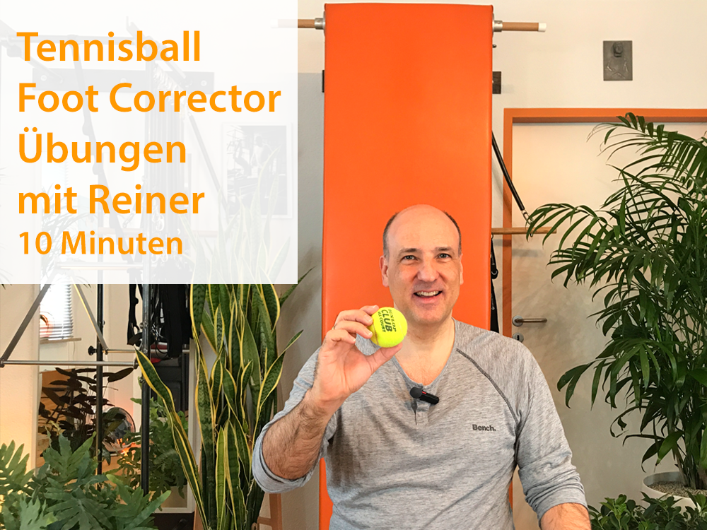 4. Tennisball Foot Corrector Übungen - Reiner (10 Minuten) - 2.4.2020Mit einem Tennisball lassen sich die Foot Corrector Übungen erstaunlich gut durchführen. Einfach mal ausprobieren. Die Füße fühlen sich danach erfrischt und lebendig an.Youtube Lin…