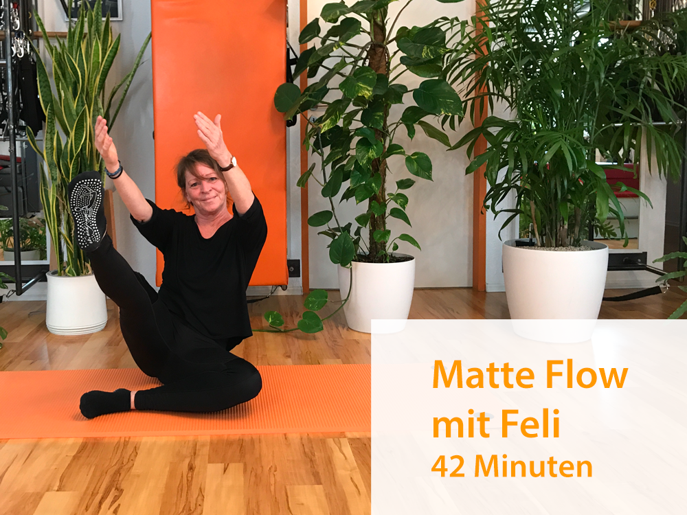 2. Matte Flow - Feli (42 Minuten) - 12.4.2020Feli schafft fließende Übergänge. Von einem kurzen Start im Stehen geht es in Mermaid-Variationen und einem seitlichen Teaser. Es folgen Hüftübungen und fast zum Schluss einige Übungen für die Bauchmuskul…