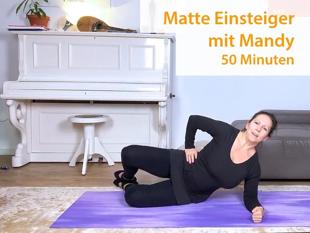 116. Matte Einsteiger - Mandy (50 Minuten) - 17.1.2021Möchtest du nach längerer Pause wieder ins Training einsteigen? Wenn du nach Schwangerschaft und Rückbildung wieder starten möchtest, bist du hier genau richtig. Trainiere mit einfachen Übungsabf…
