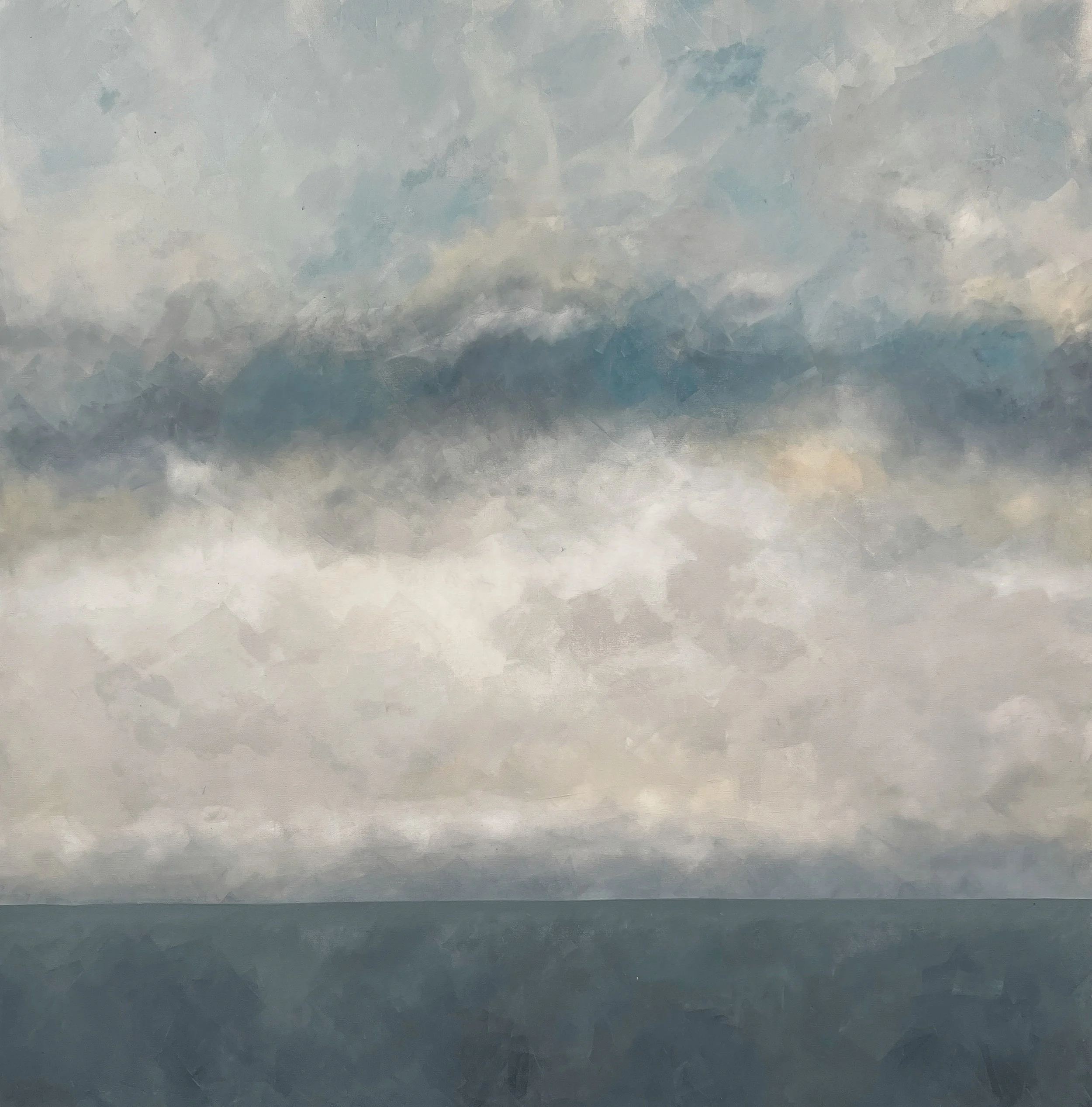 Setting Sun Seascape Painting