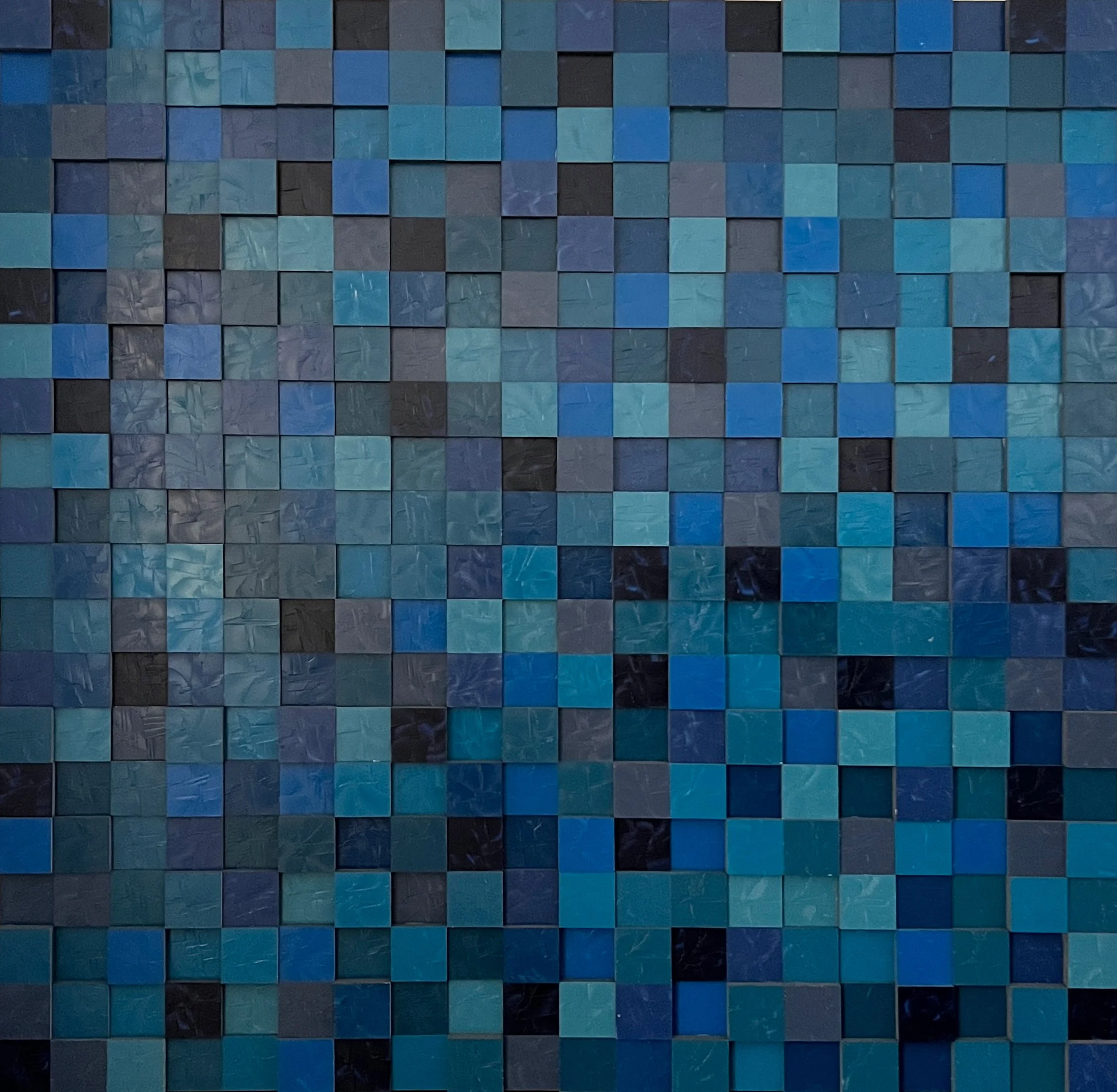 Mosaic Blue Art