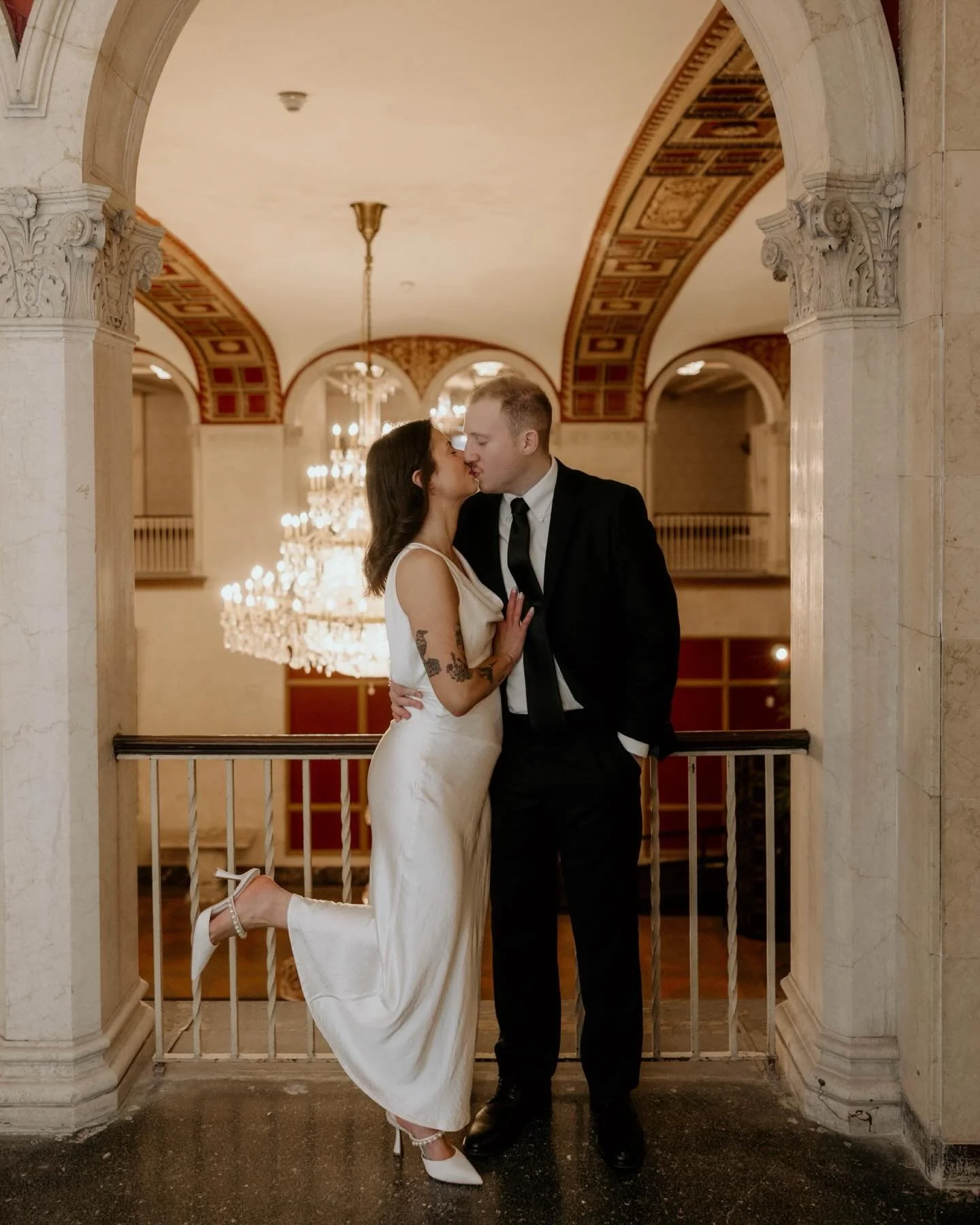 The way they move together, like the room was built just for them&mdash;soft, effortless, unspoken.
&bull;
&bull;
Keywords - editorial wedding photography, romantic wedding photos, timeless wedding, luxury wedding aesthetic, classic bride and groom, 