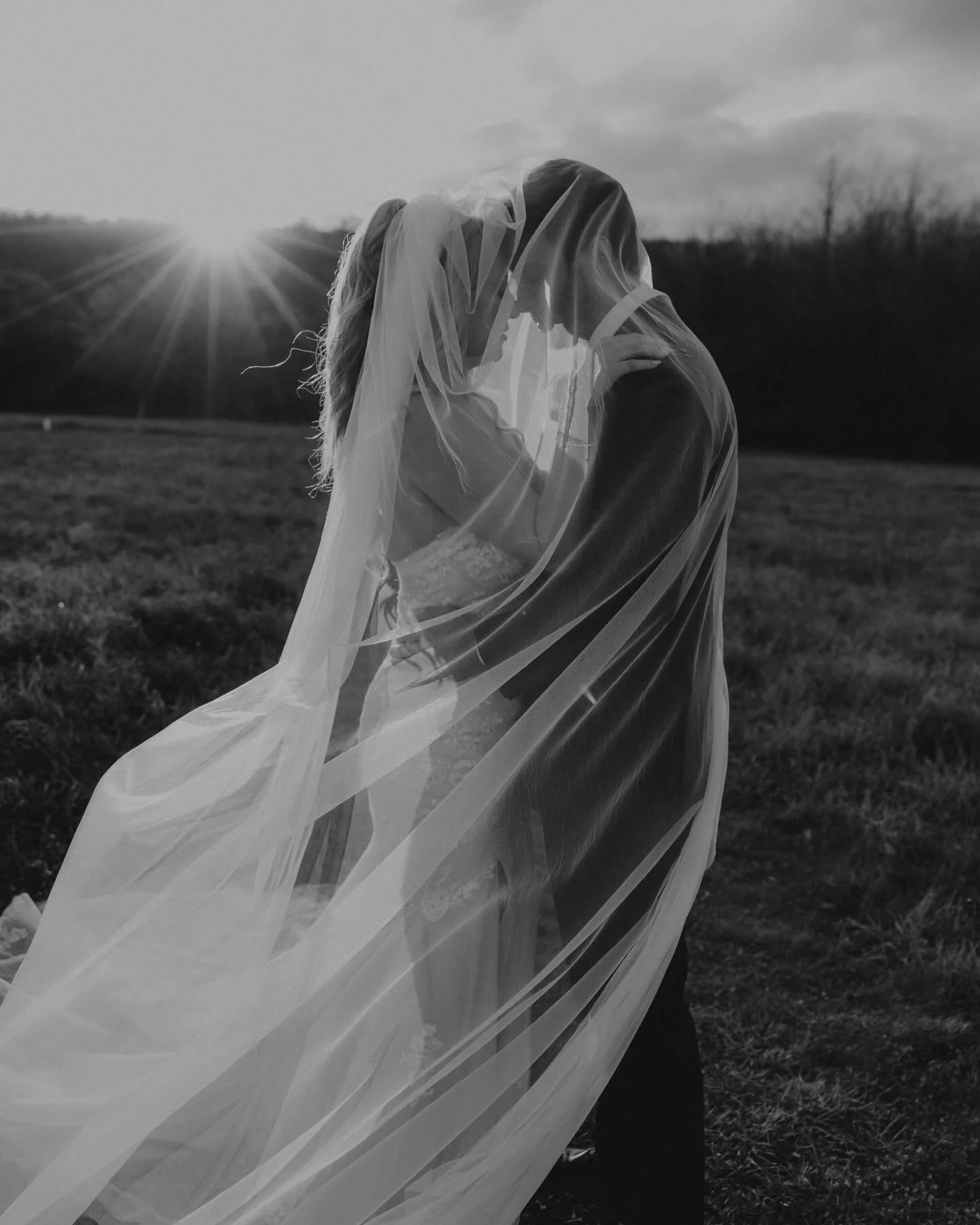 Wrapped in forever, right where the light found them✨🖤

Does any other photographer just randomly go back in time and select the photos from past weddings&hellip; that are all the ones you made black&amp;white? 
&bull;
&bull;
#weddingphotography #bl