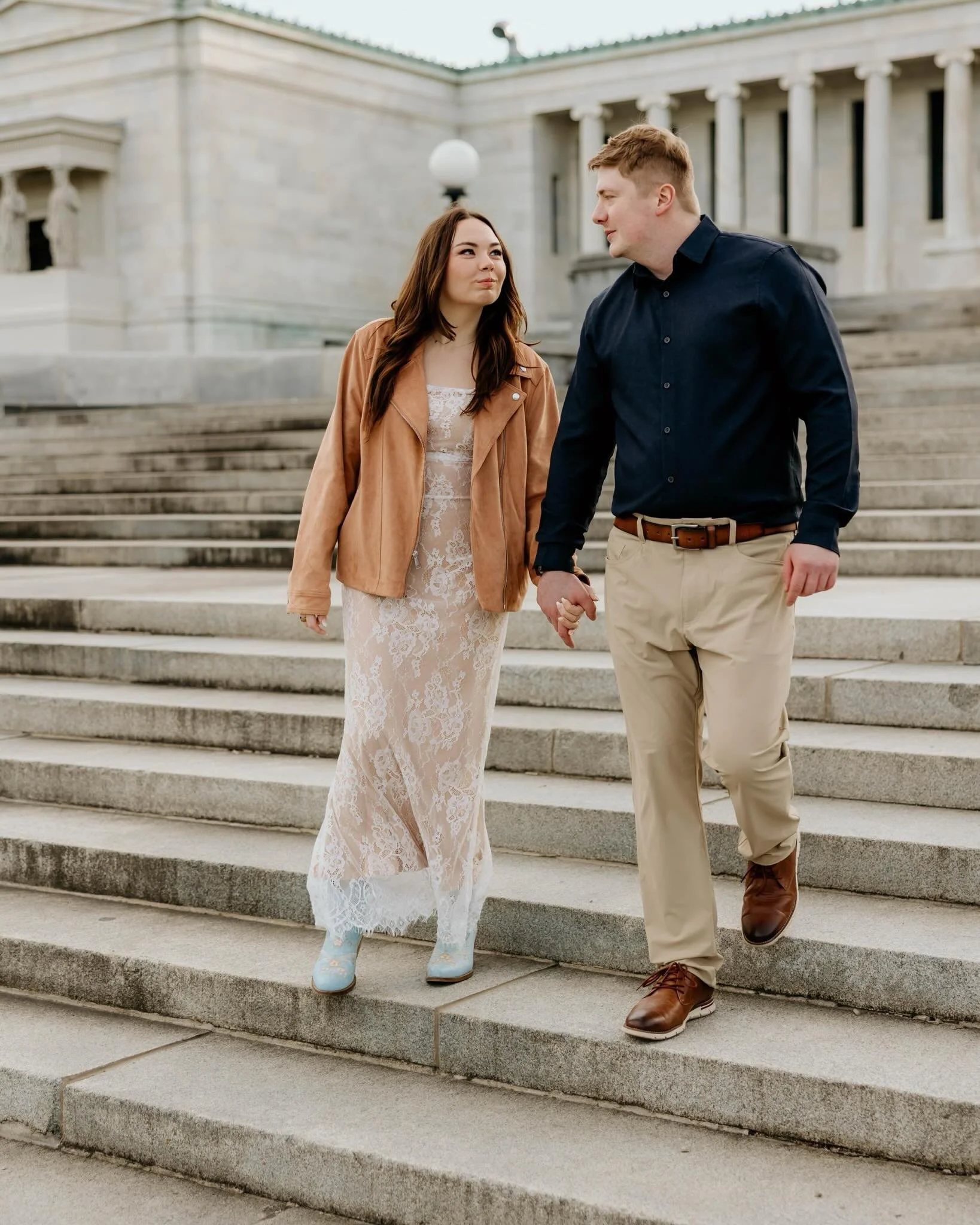 These two brought the sweetest energy to their session&mdash;soft, playful, and completely them. Capturing love like this never gets old 🤍
&bull;
&bull;
#EngagementSession #CouplesPhotography #WeddingPhotographer #EngagementPhotos #LoveStory Western