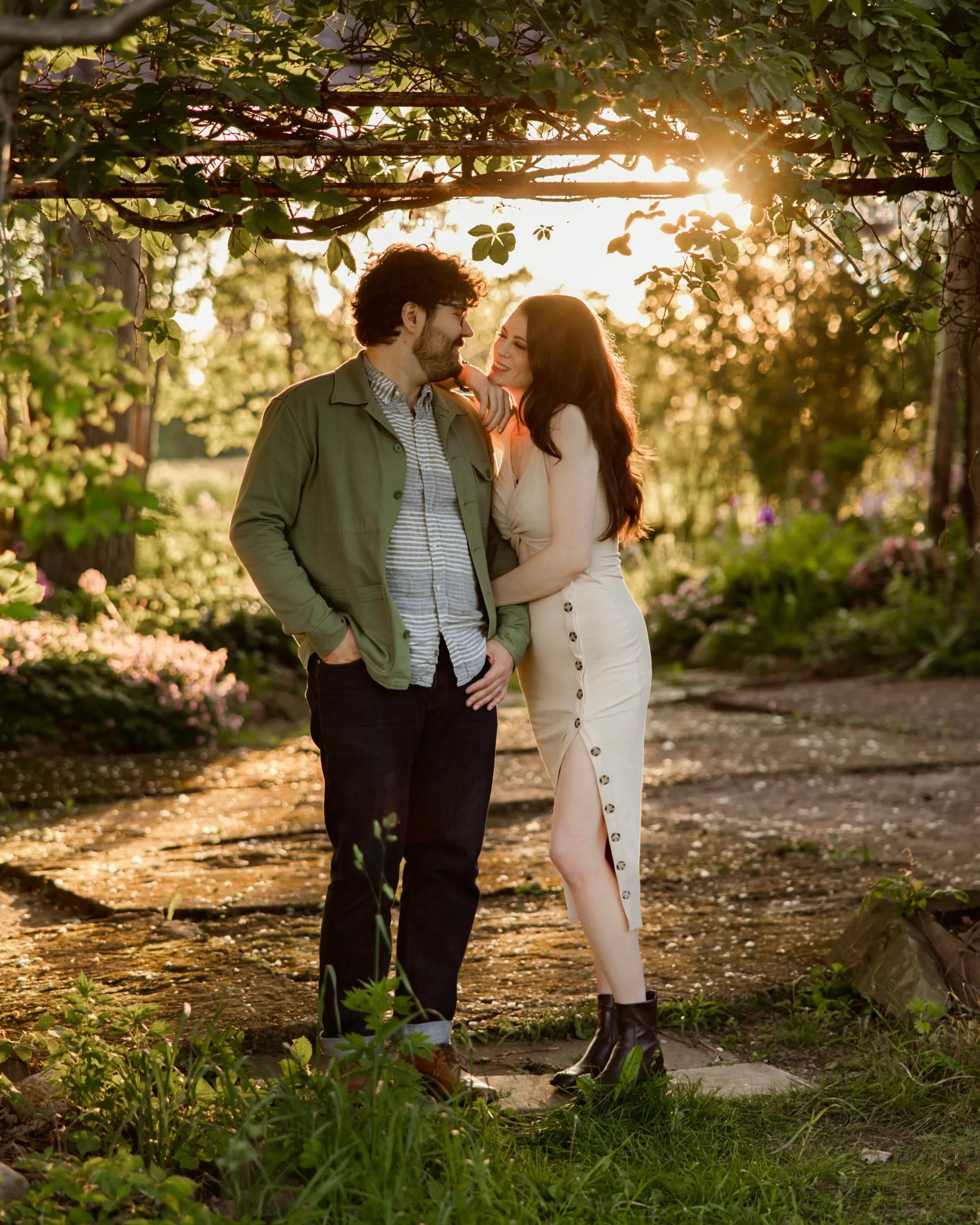 ✨ Next year they&rsquo;ll say &ldquo;I do&rdquo; here, but for now, we&rsquo;re soaking in the golden hour magic at Maison Albion. Counting down the days until these two become forever. 🤍
&bull;
&bull;
#MaisonAlbion #MaisonAlbionWedding #Engaged #En