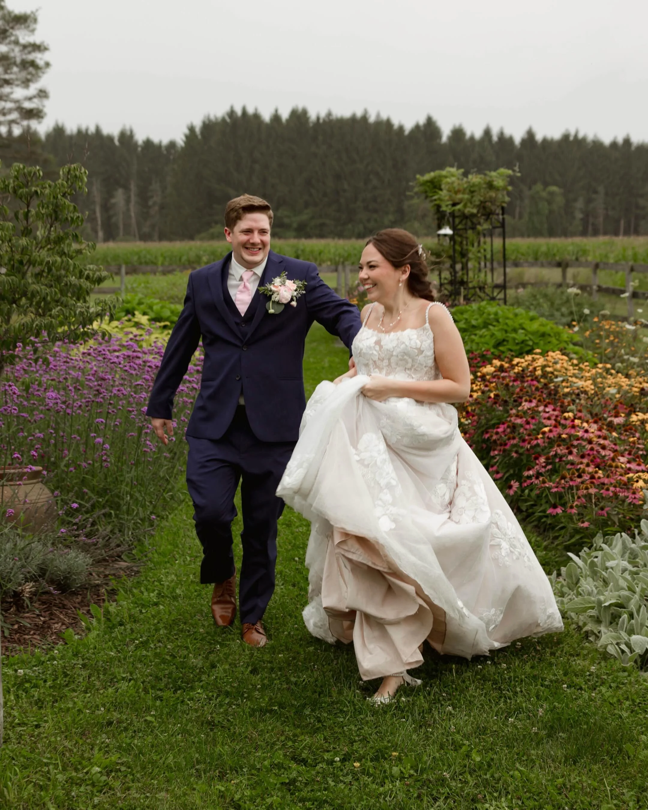 A little bit romantic, a little bit playful, and completely them. 
&bull;
&bull;
#WeddingPhotography #WeddingPhotographer #BrideAndGroom #WeddingDay #CandidWeddingPhotography LoveStory GardenWedding BuffaloWeddingPhotographer NYWeddingPhotographer