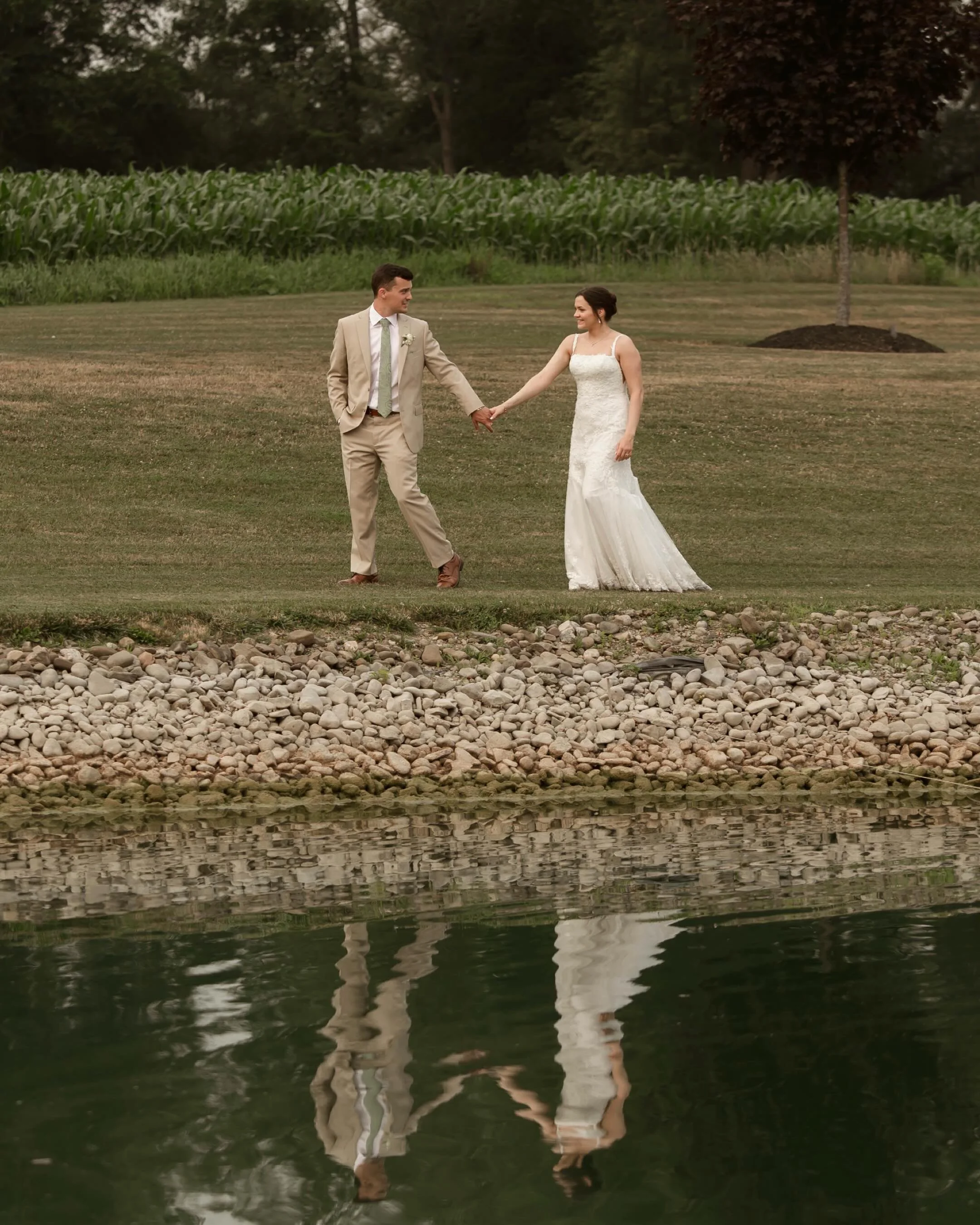 A little romance, a quiet moment, and a reflection that makes it feel like a scene from a movie. 🤍✨
&bull;
&bull;
#WeddingInspiration #RomanticWedding #WeddingPortraits #DocumentaryWeddingPhotography