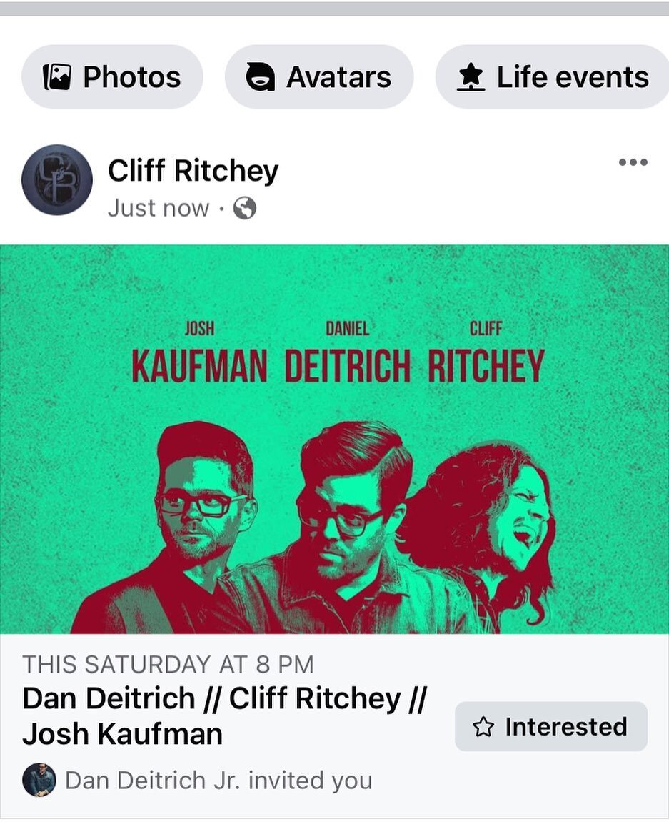 Hey Michigan friends this sat 2/8 I will be joining my good friends @iamjoshkaufman and @danieldeitrich at the livery. Come hang drink beer and listen to us play!