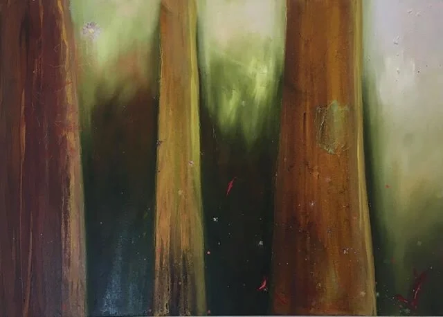 One of my pieces ‘Silent Trees’ currently showing in @bluehousegallery Christmas Exhibition.  Open 11-5 up to and including Saturday 4th January.
.
.
.
.
.
#irishart #irishcontemporaryart #westcorkart #westcorkartist #schull #landscapeart