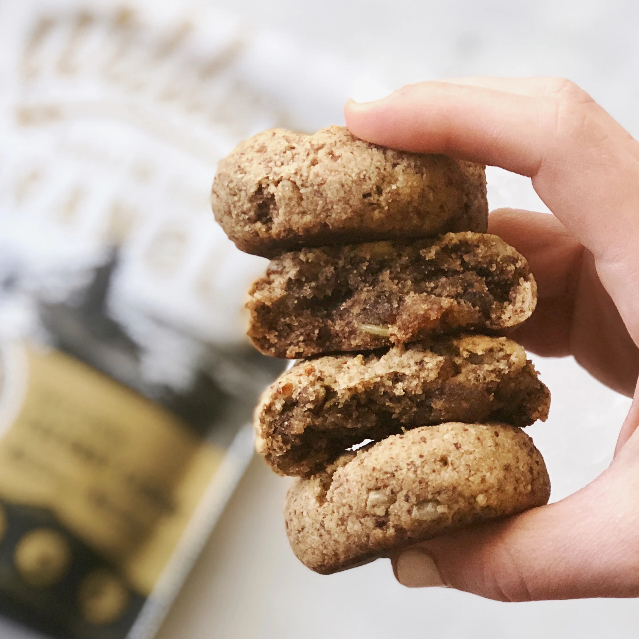 Granola Stuffed Banana Bread Cookies — Press Start Nutrition