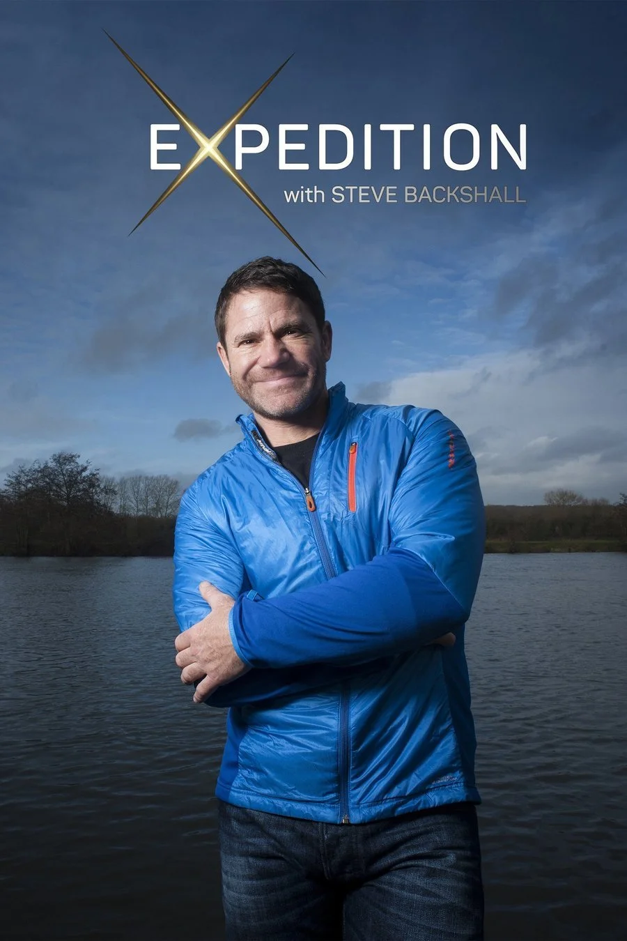Expedition with Steve Backshall Poster for Expedition with Steve Backshall, showing the presenter beside a lake, with topside cinematography by Mark Sharman