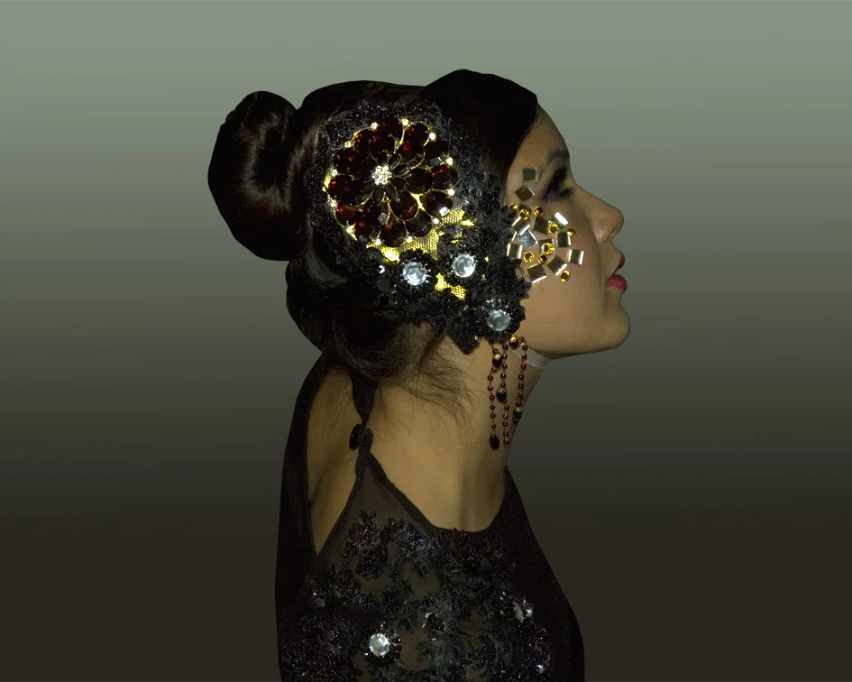 costume, black head dress, Divine Company.jpg