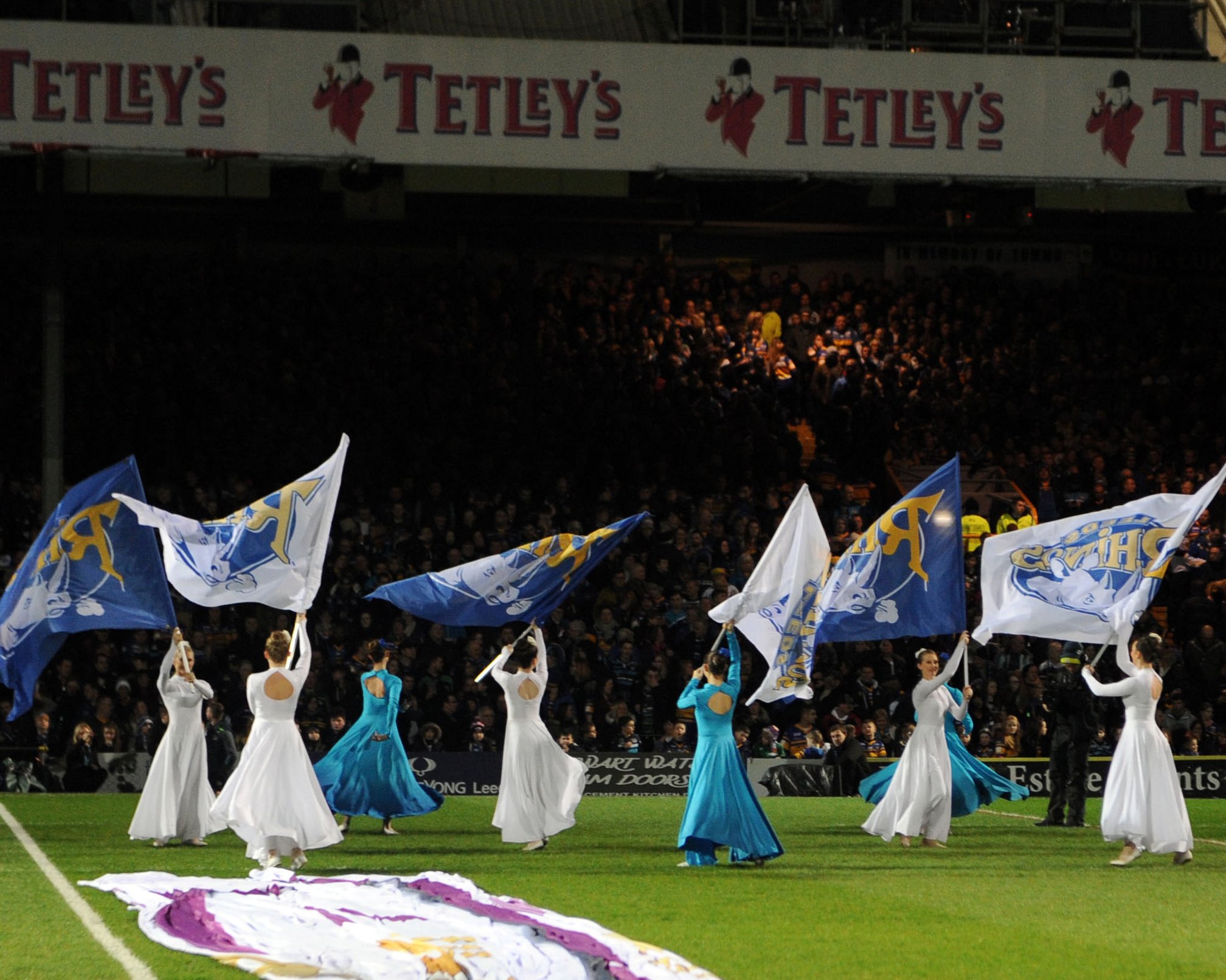 Light Emitting Dance,  flags and ribbons at Leeds Stadium, Divine Company.jpg