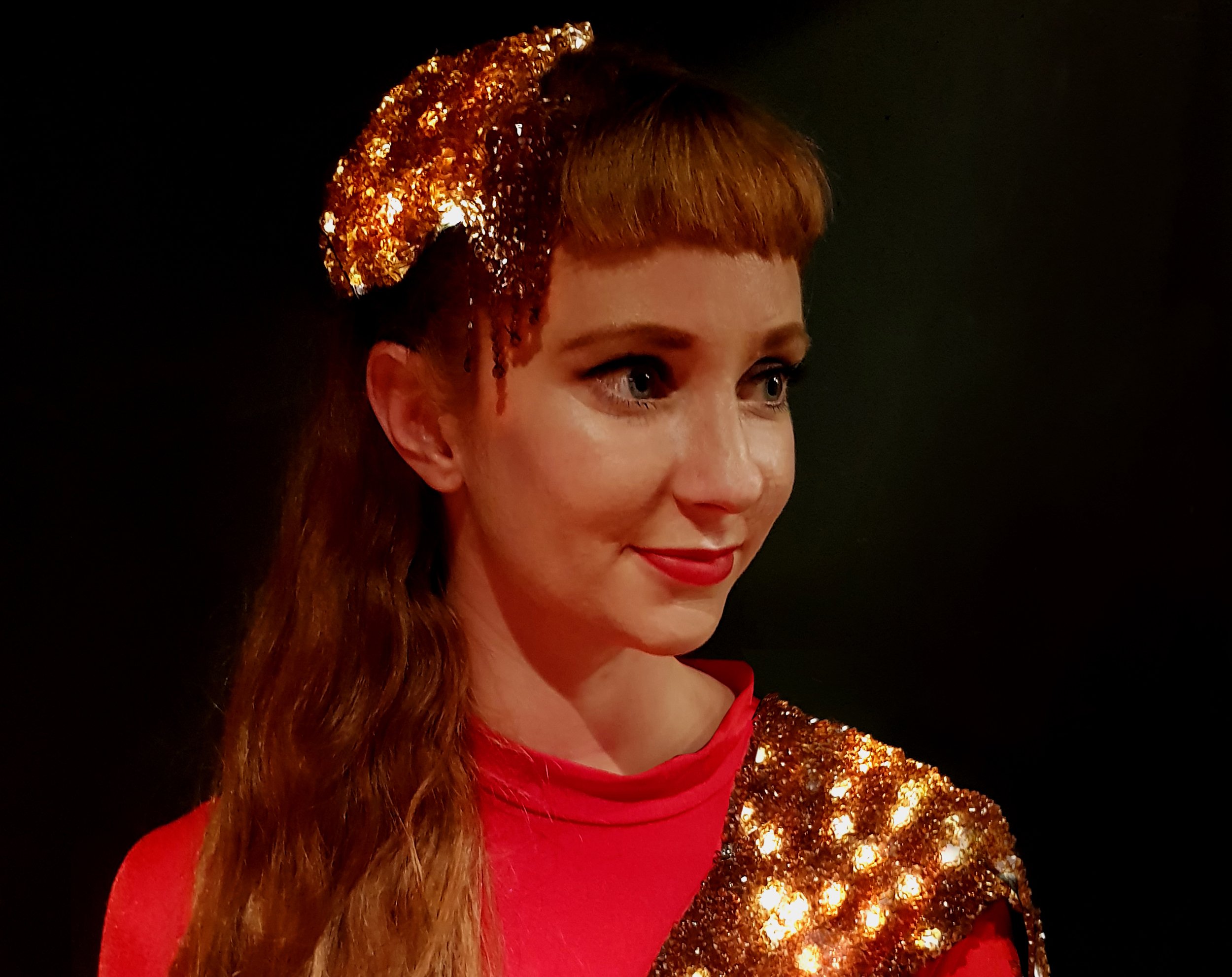 Costume detail, Cognac Crystal head and shoulder accessories, Divine Company.jpg