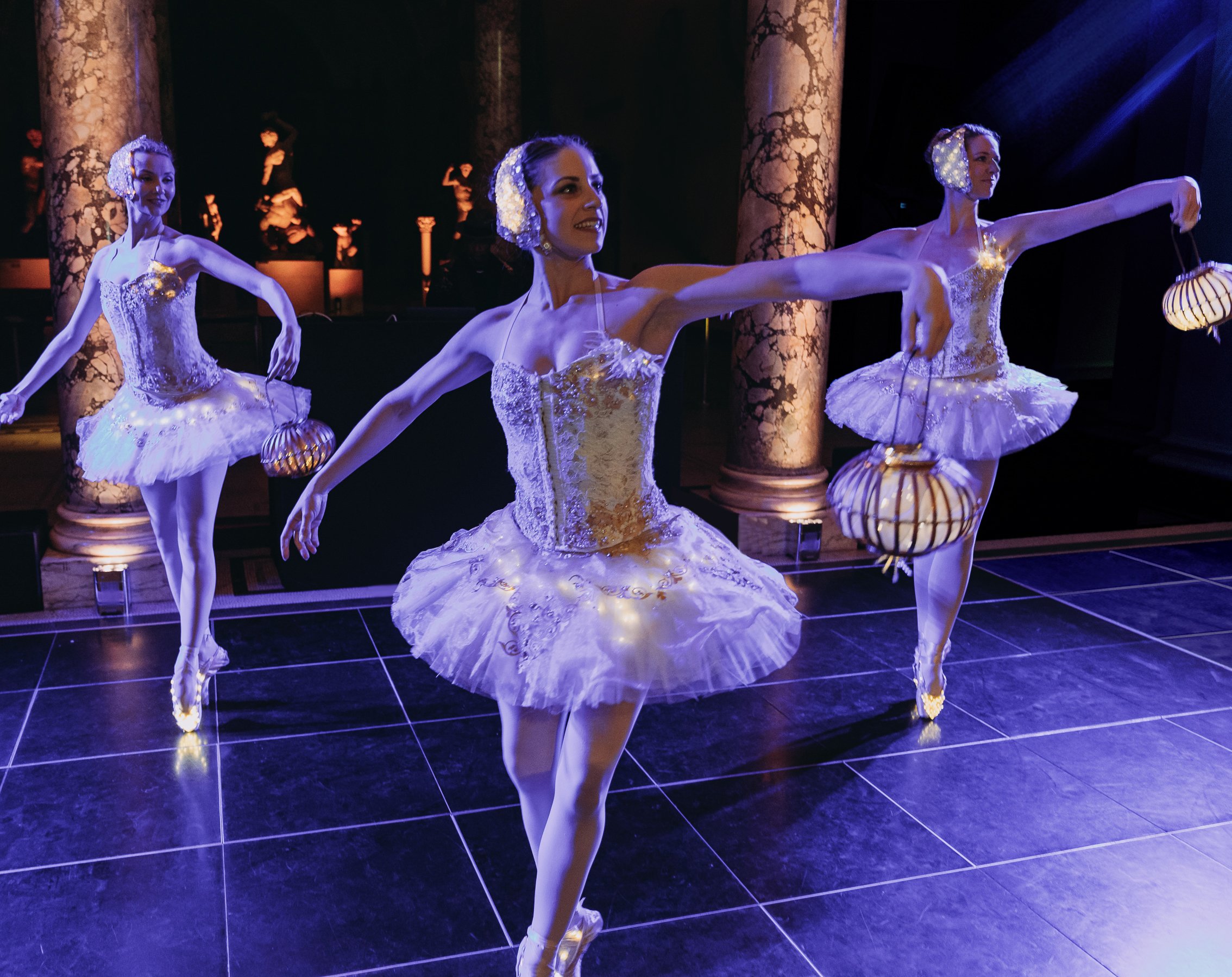 The London Cirque Ballet with lanterns live, Divine Company.jpg