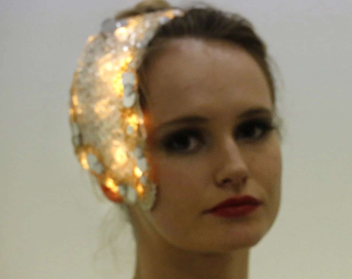 costume, crystal head dress on gold, Divine Company(1).jpg