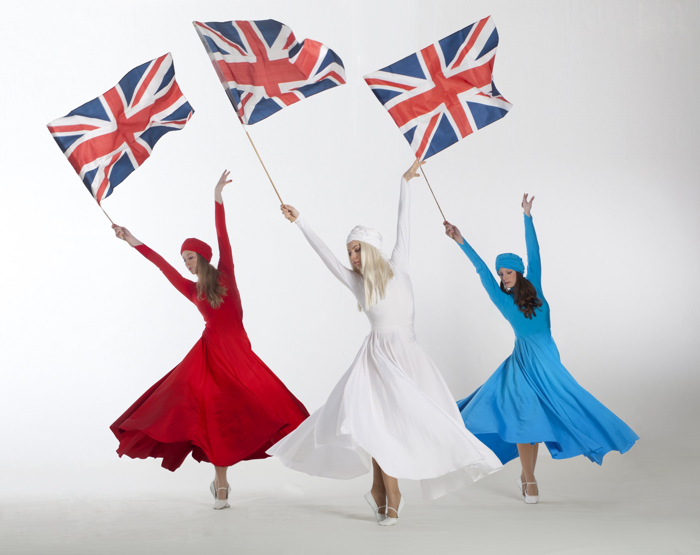 Light Emitting Dance in red, white and blue, flag performance, Divine Company.jpg